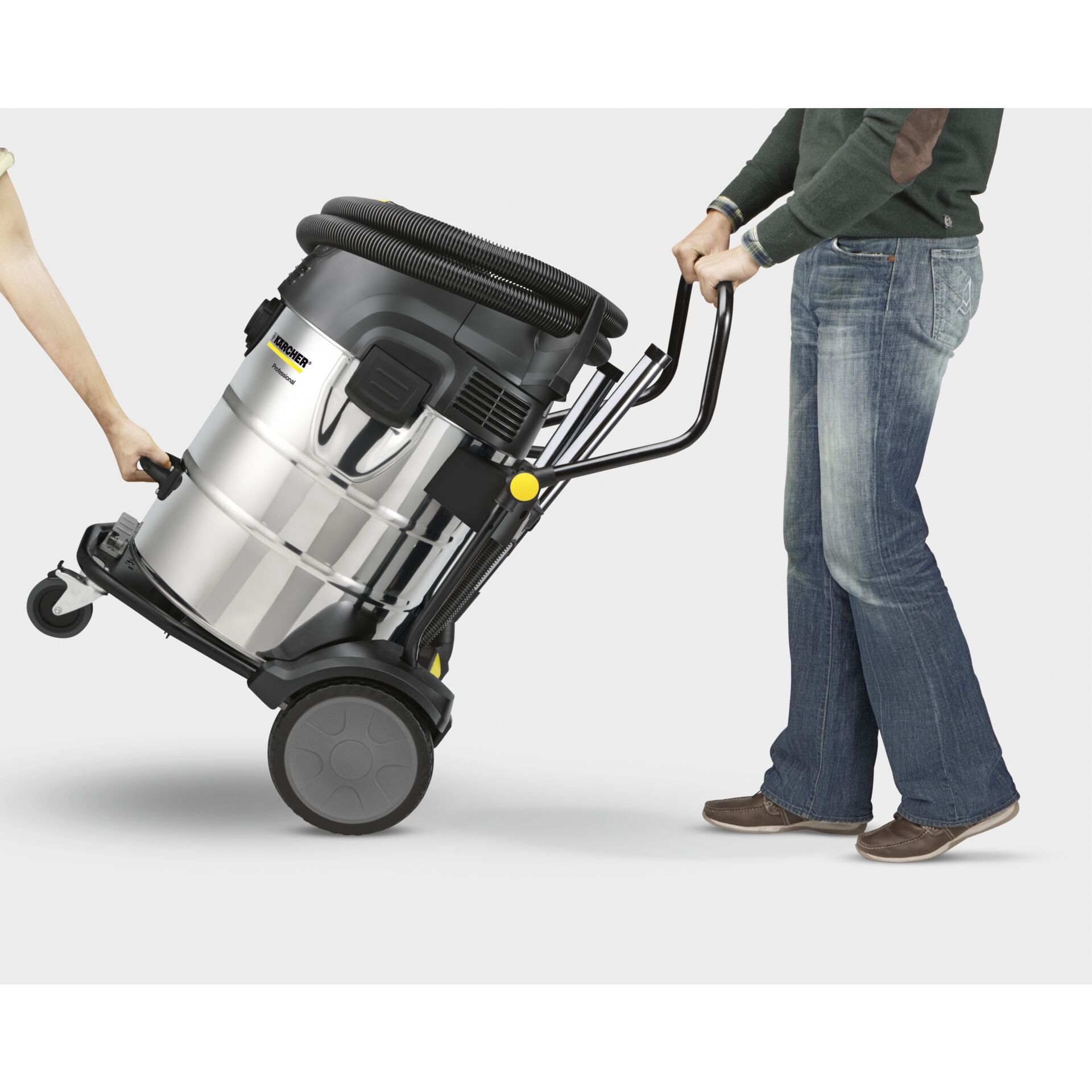 Person, Gerät, Rasenmäher, Hosen, Reinigen