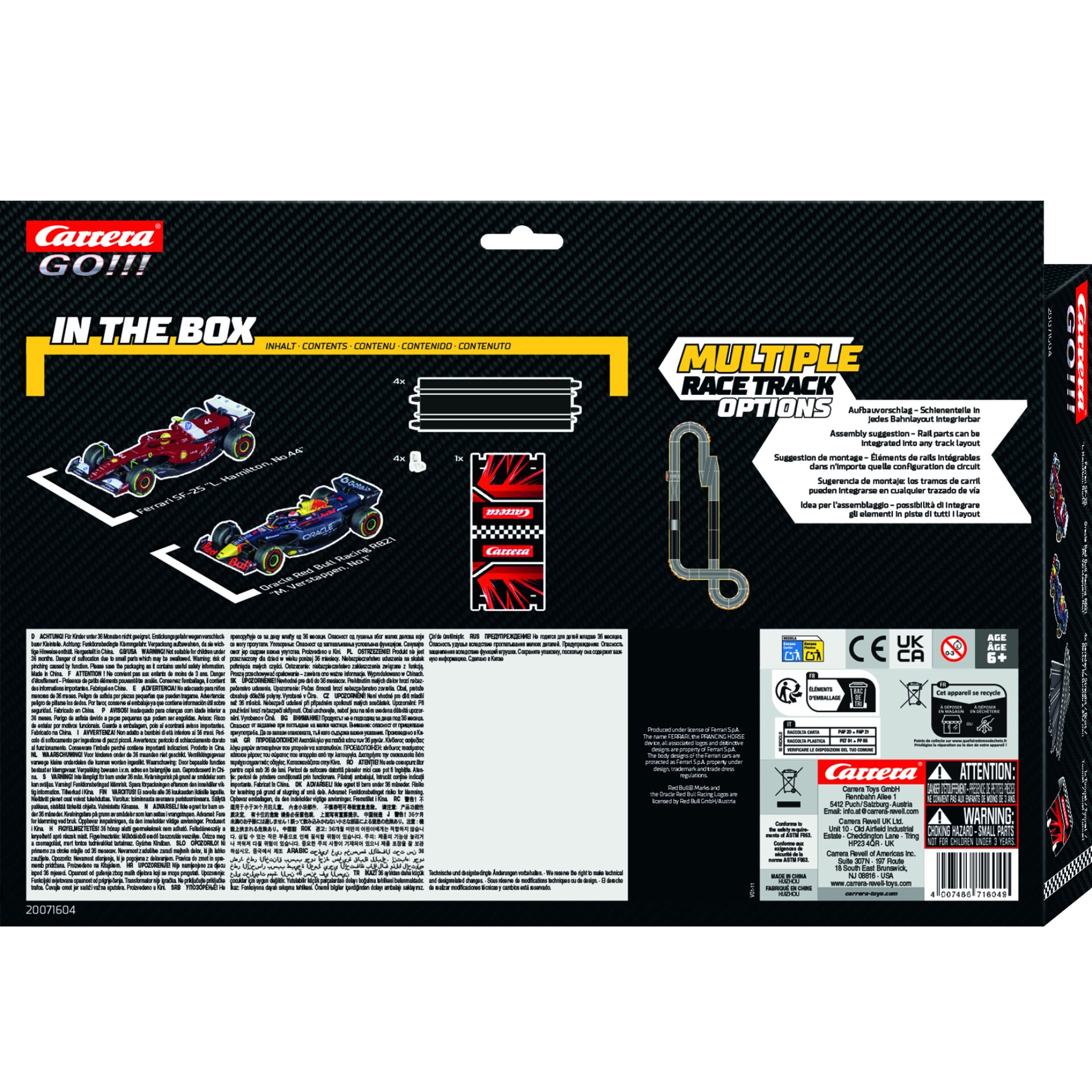 RC Auto, Ferrari, Strecken-Set, Auto-Teile, Verpackung
