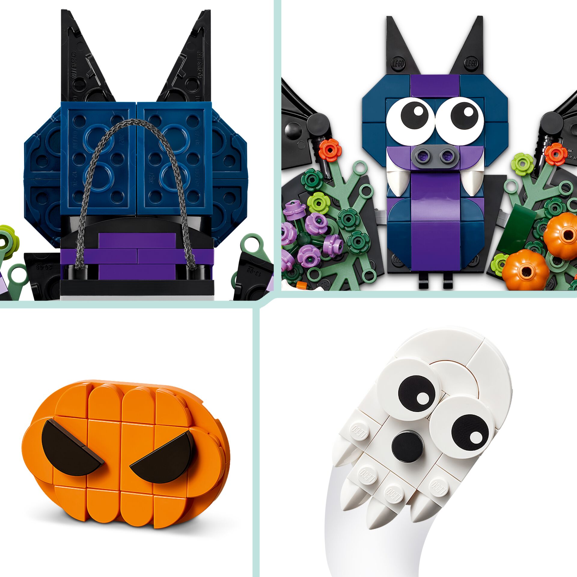lego, figuren, monster, kürbis, geist