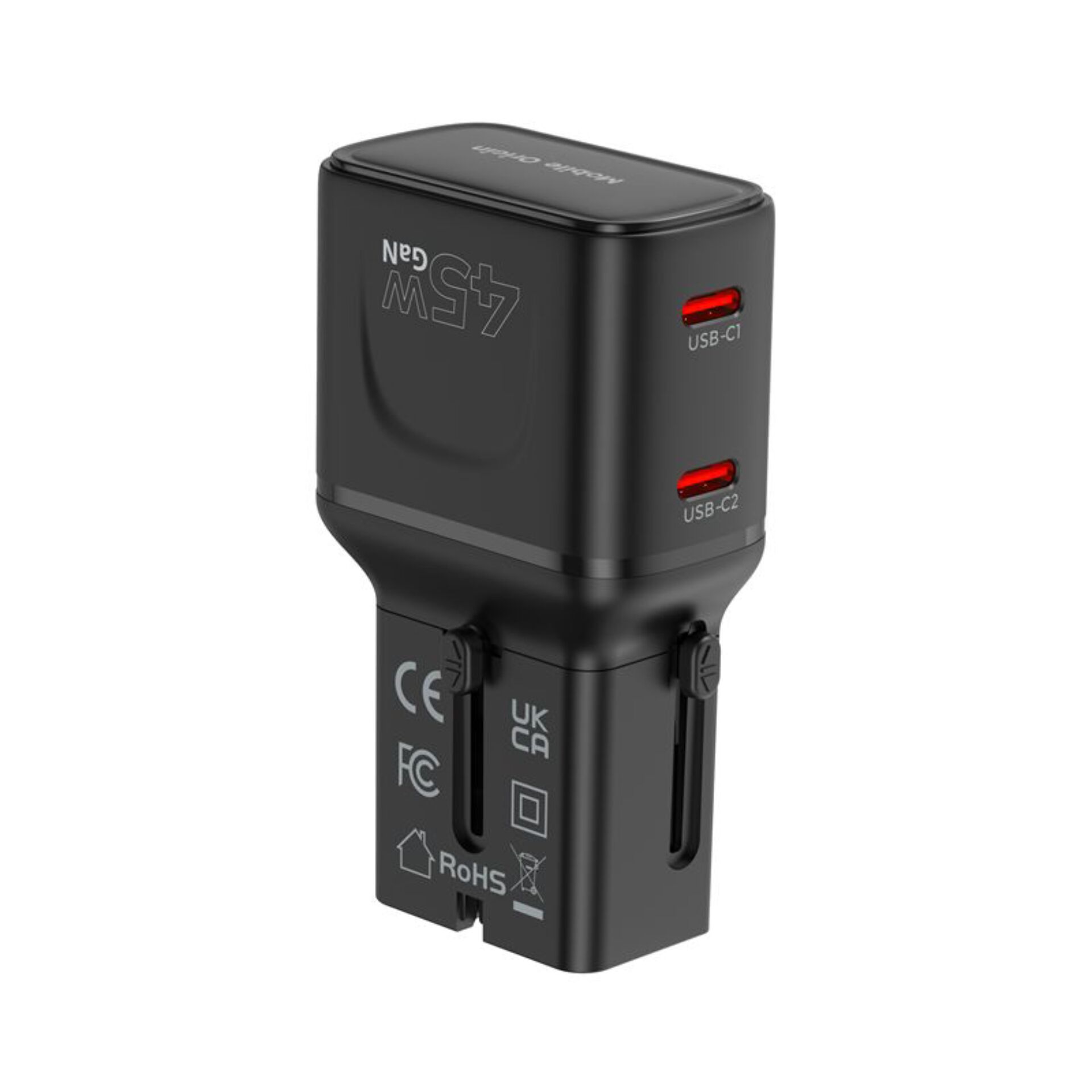 USB-C, Power Adapter, Wandladegerät, Dual USB-C, EU-Stecker