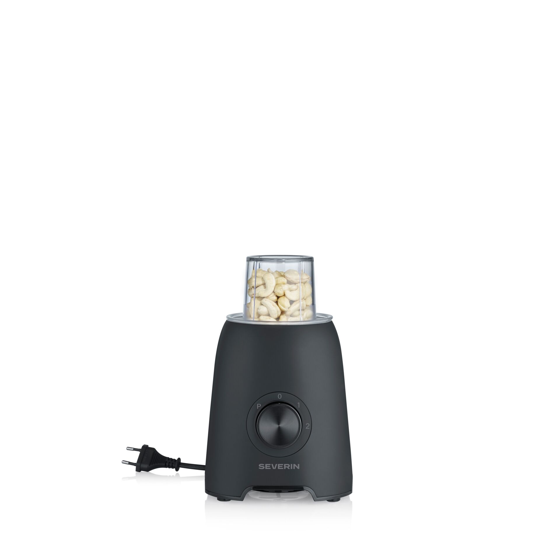 Standmixer, Küchenmixer, Schwarz, Transparenter Behälter, Drehregler