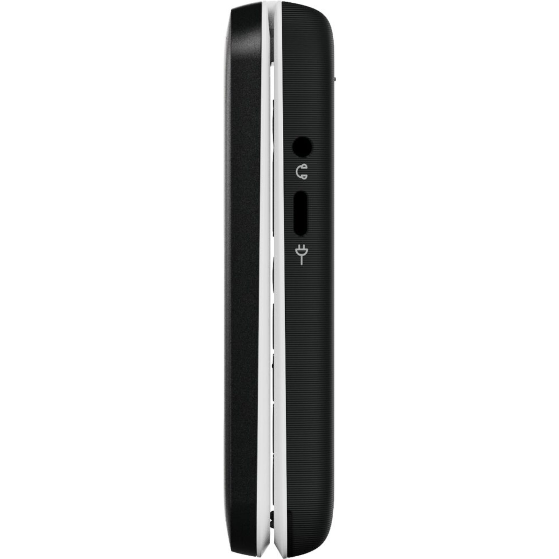 Kopfhöreranschluss, 3.5mm Klinke, USB-C, Schwarz, Seite Ansicht