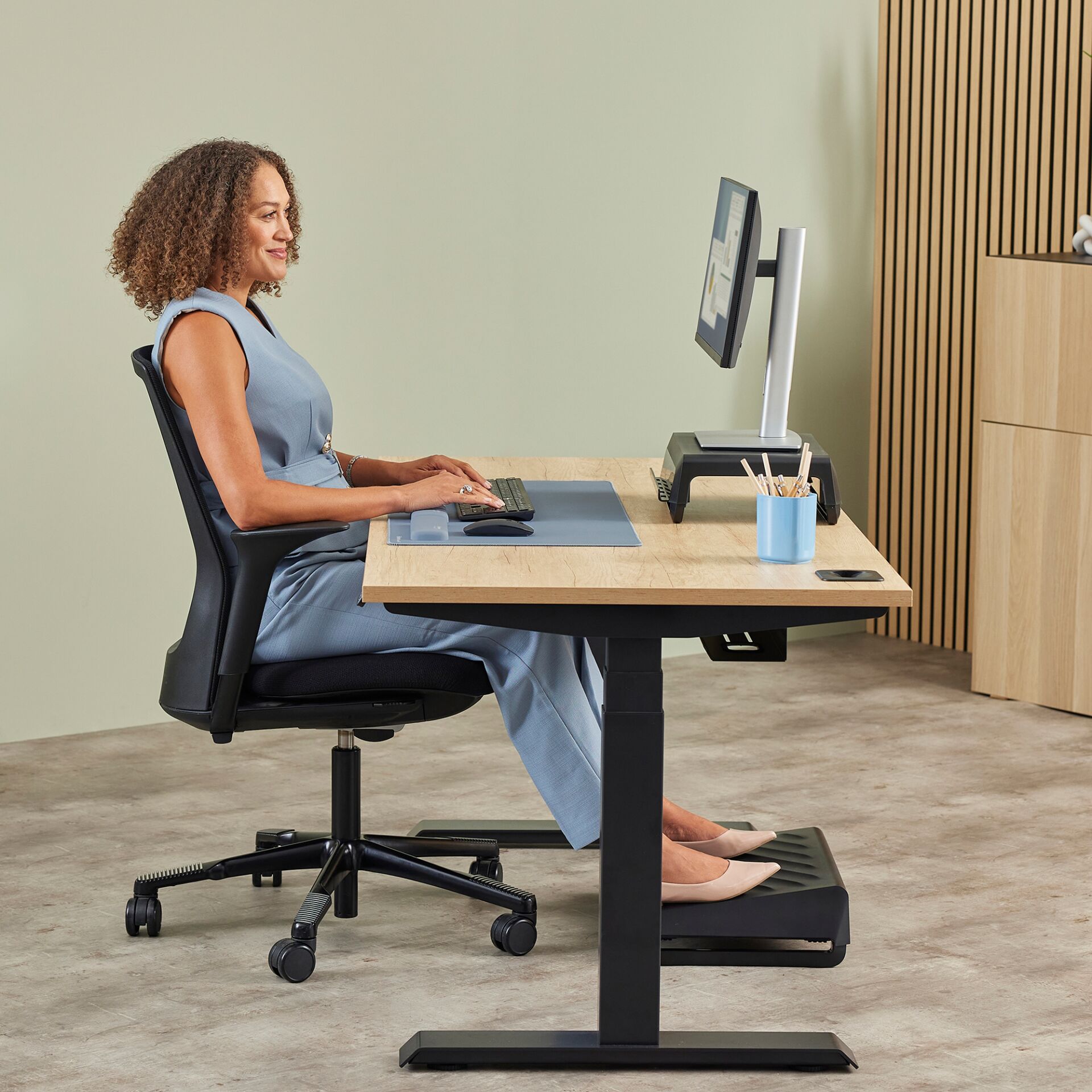 Moebel, Tabelle, Schreibtisch, Person, Frau