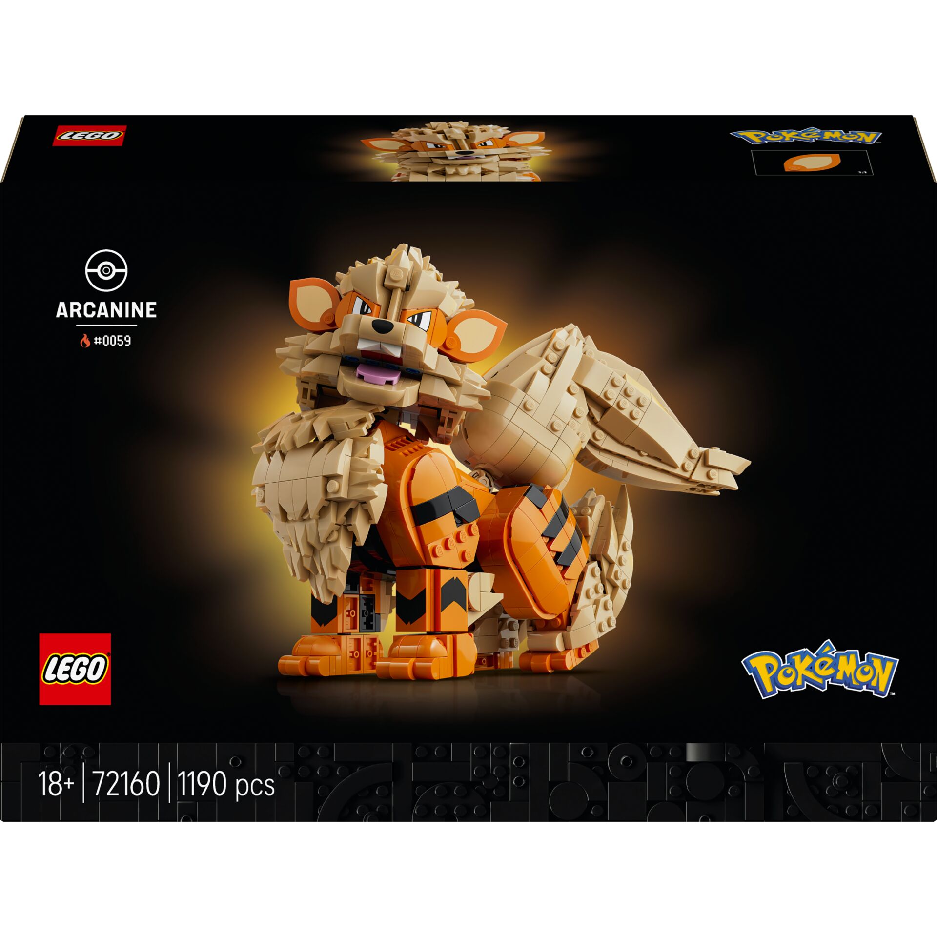 lego, pokemon, arcanine, dragon, figurine