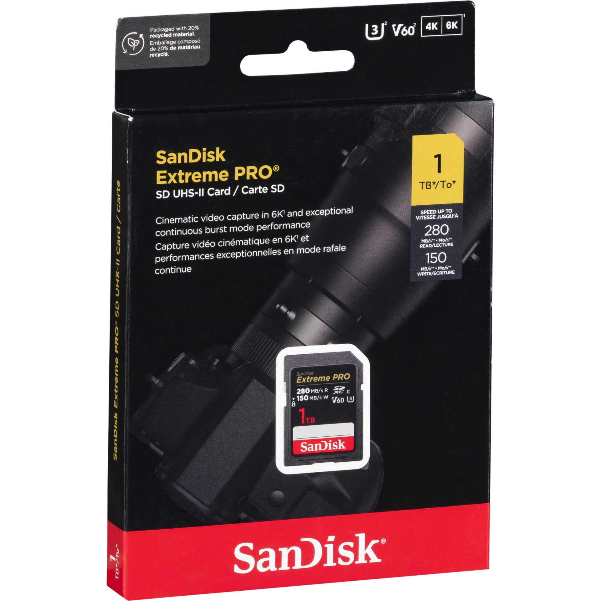 SanDisk Extreme Pro SDXC     1TB  UHS-II C10 U3 V60