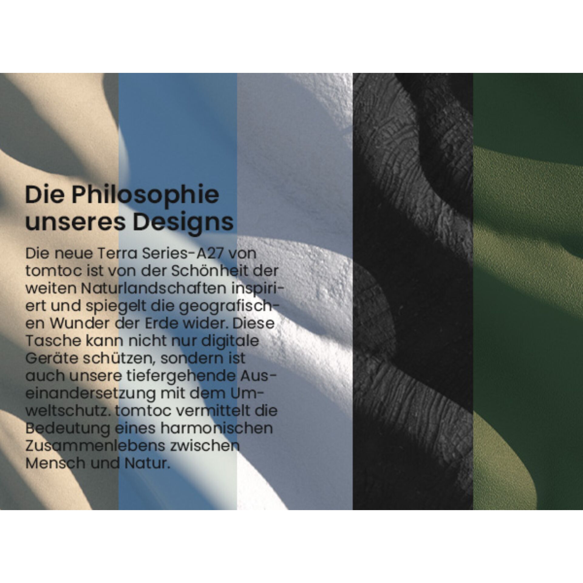 design collage, graphic text, multi-color strips, sand texture, earth tones