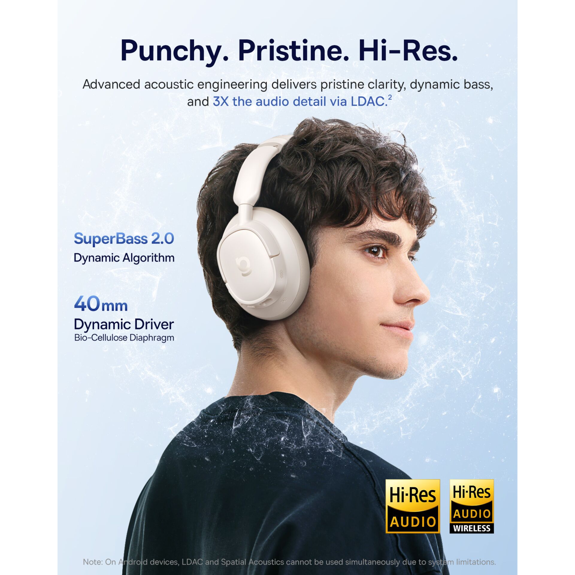 Elektronik, Kopfhörer, Person, Werbung