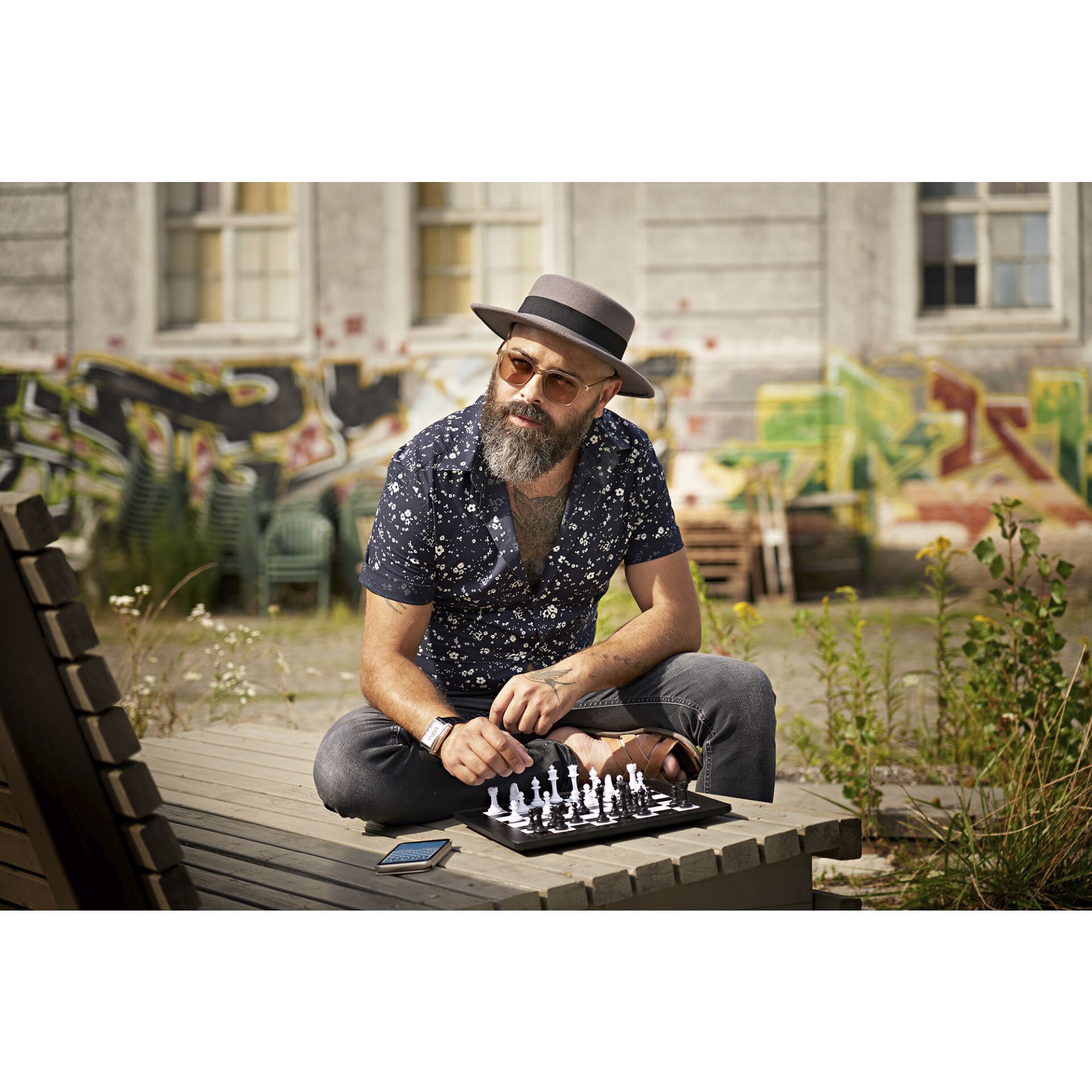 Person, Sitzen, Schach, Spiel