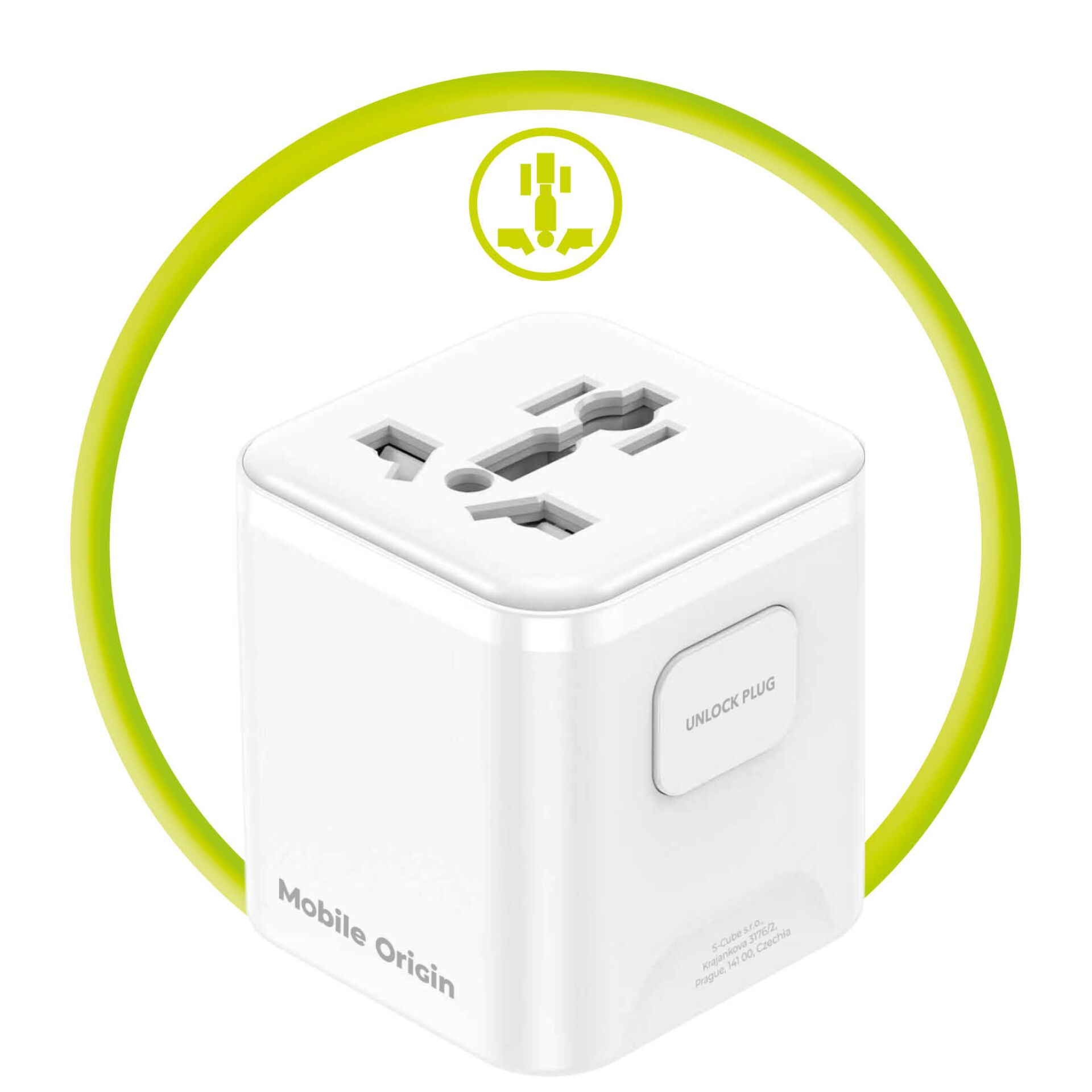 Steckeradapter, UK-Adapter, USB-Ladegerät, Stromadapter, Kompakt