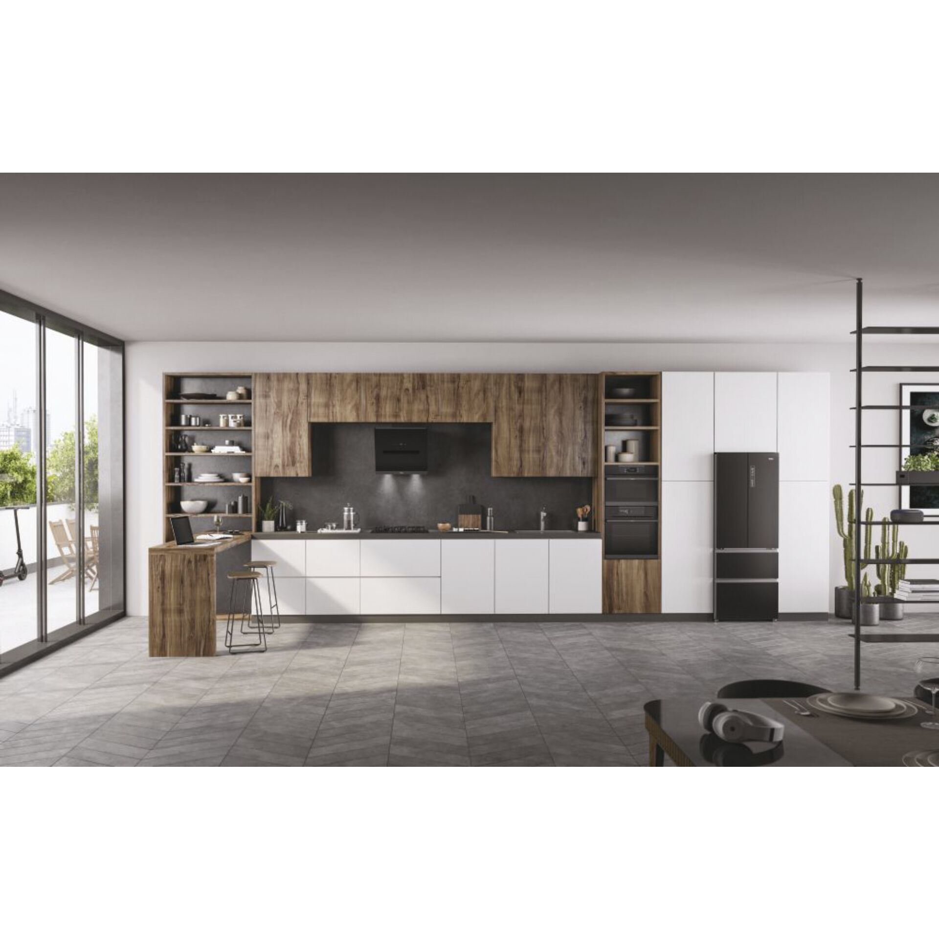 Drinnen, Innenarchitektur, Anrichte, Holzpaneele, Küche
