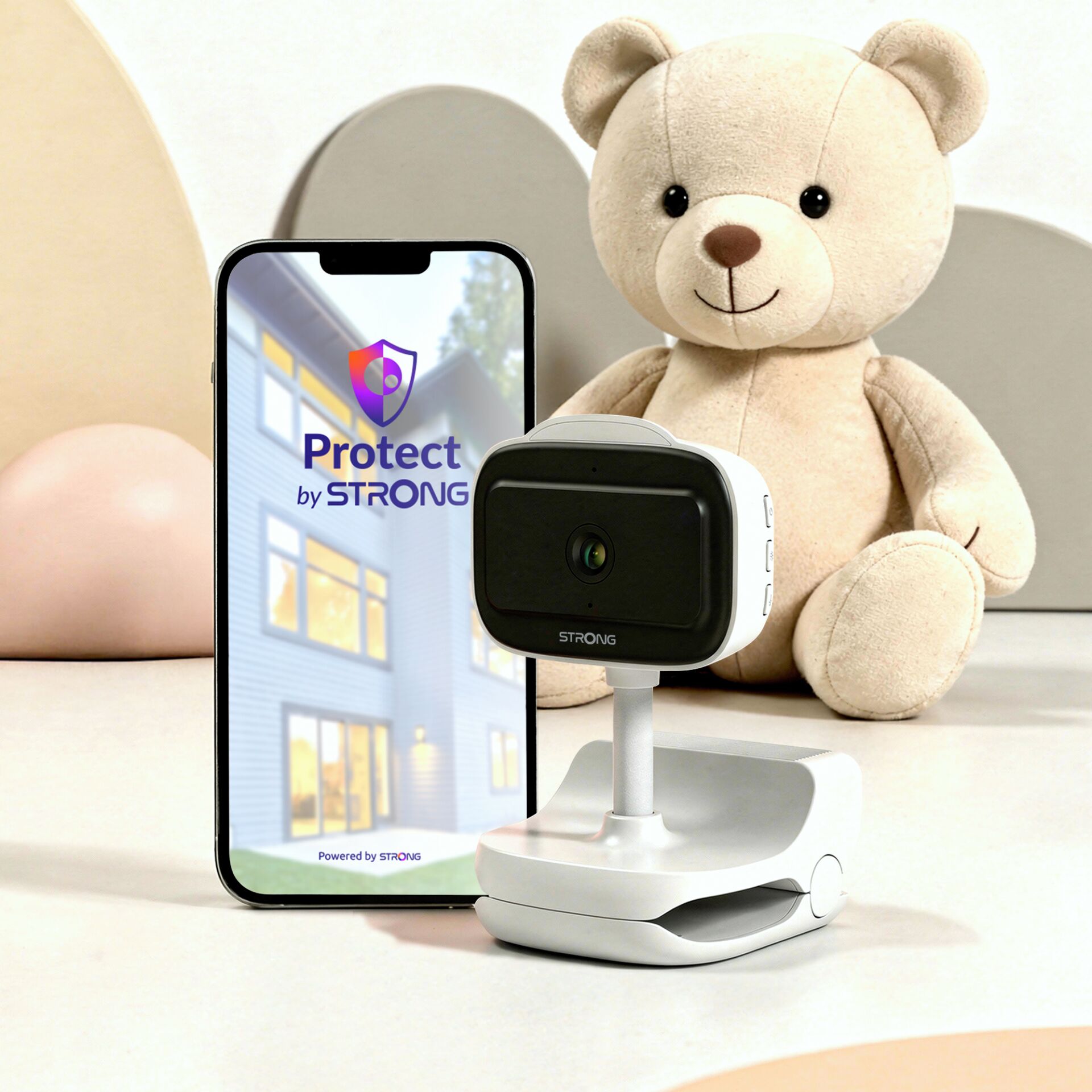Überwachungskamera, Webcam, Smartphonehalterung, Kamerahalter, Kinderzimmer