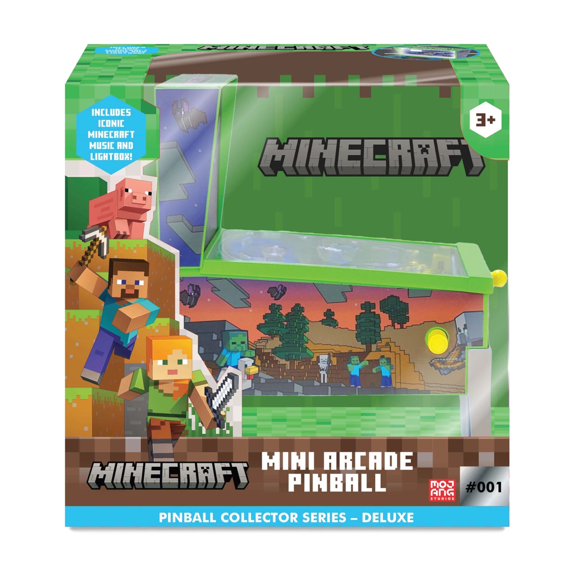 Minecraft, Mini Arcade Pinball, Pinball, Melon-green, Pixels