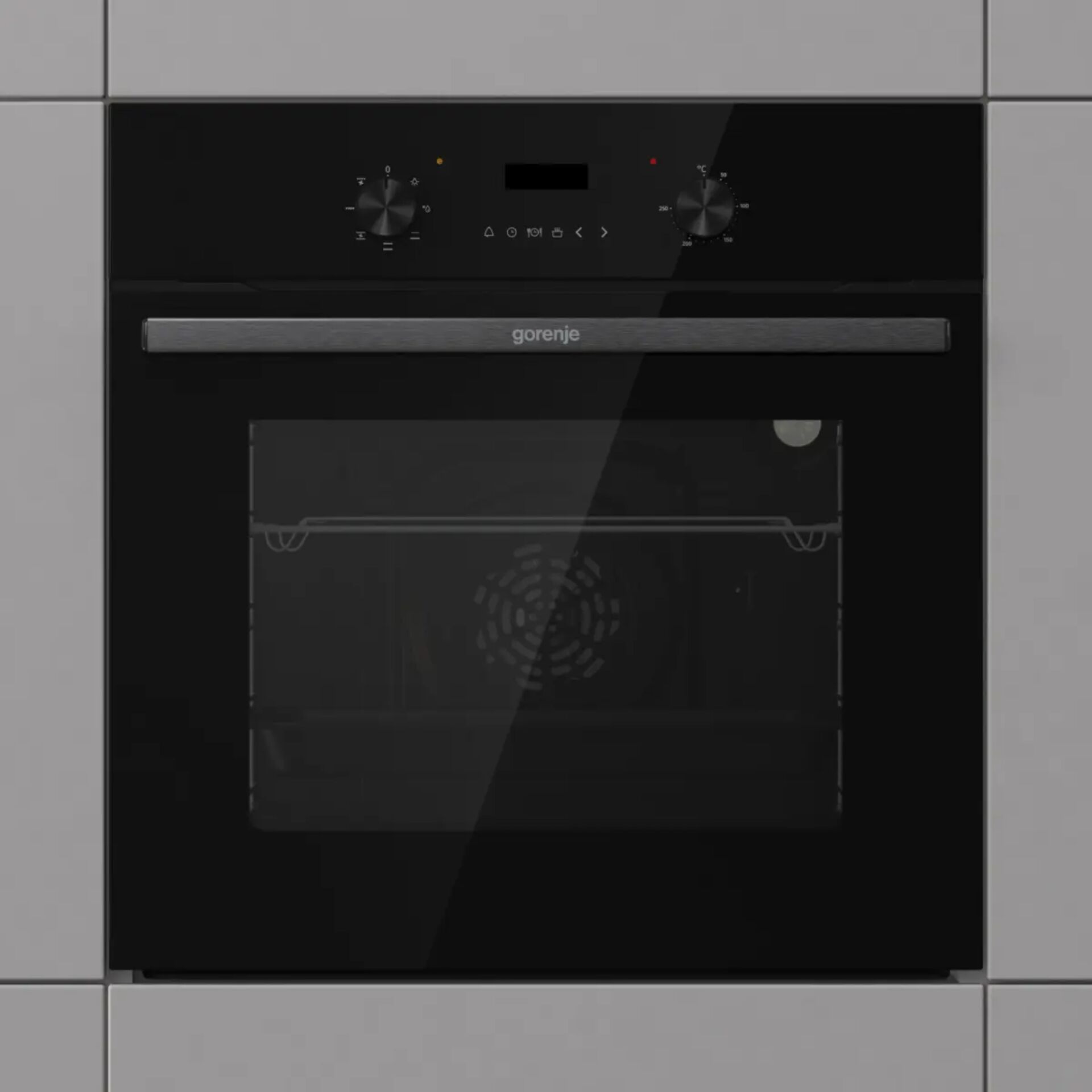 ofen, backofen, elektrogerät, schwarz, glasfront