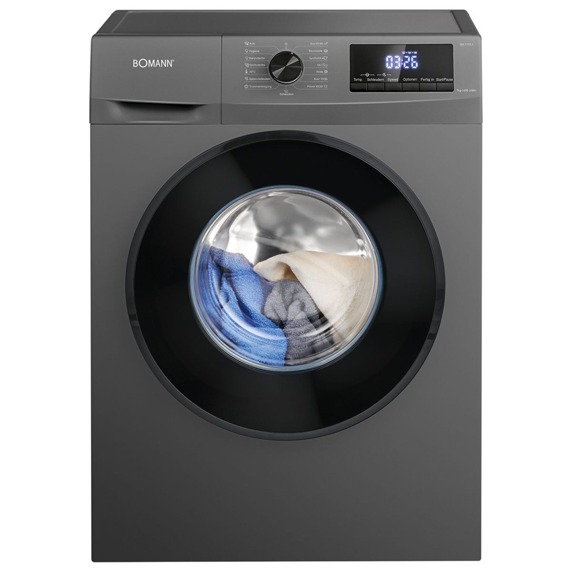 Bomann WA 7175.1 titan  7 kg  Waschmaschine