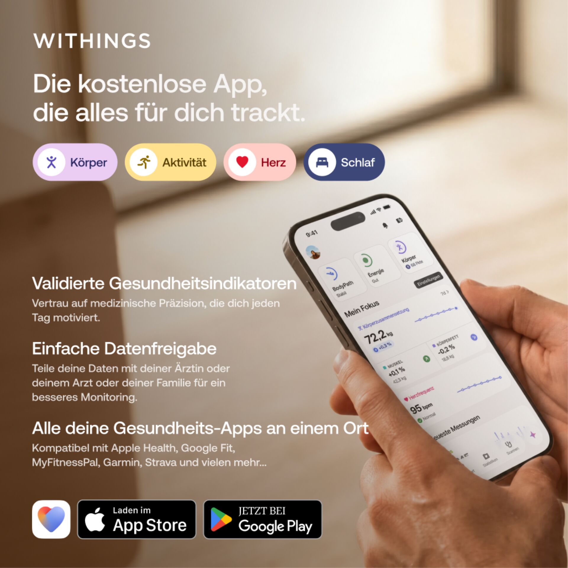 Gesundheitsapp, Smartphone, Mobile Gesundheit, App-Symbole, Apple Health