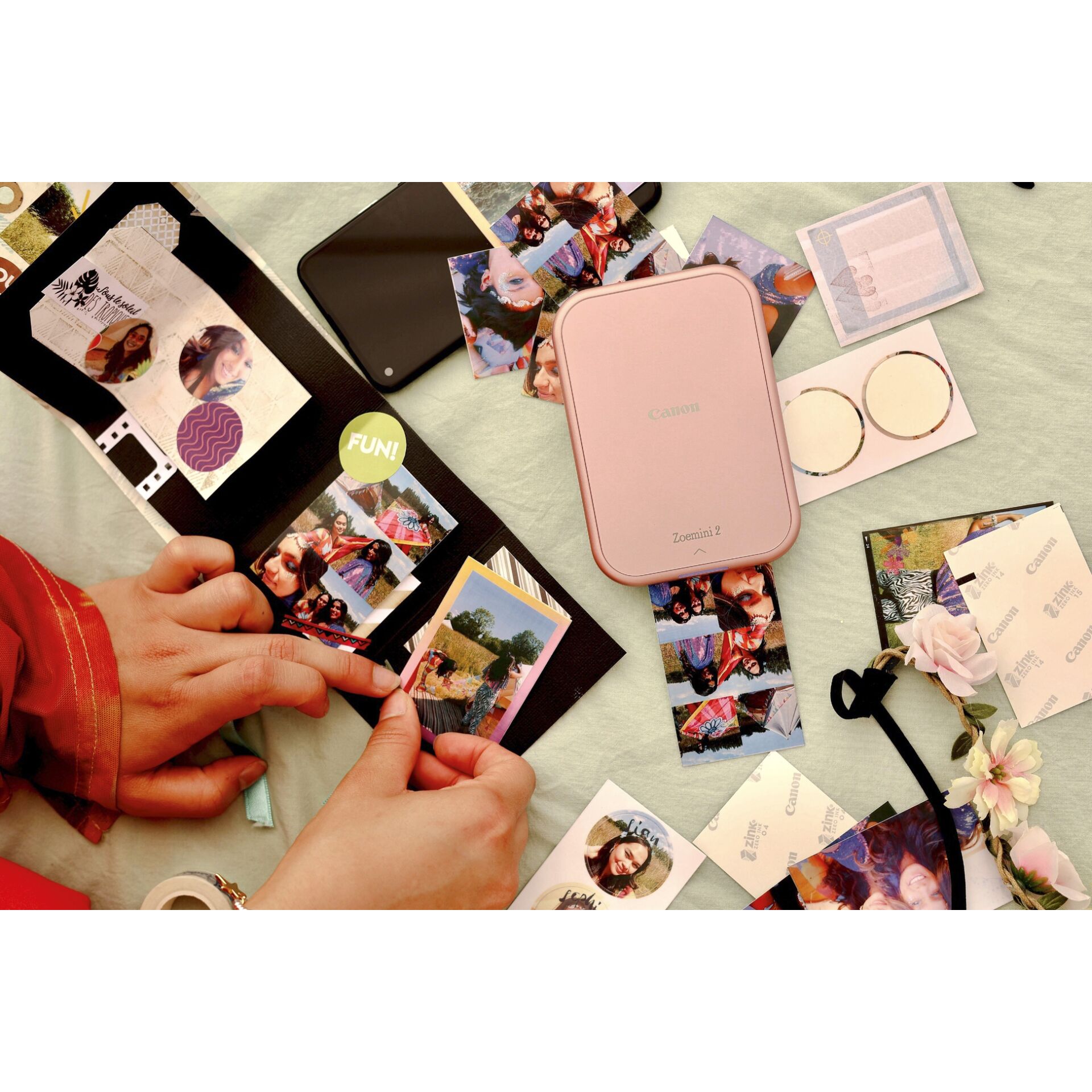 Collage, Elektronik, Telefon, Handy, Person