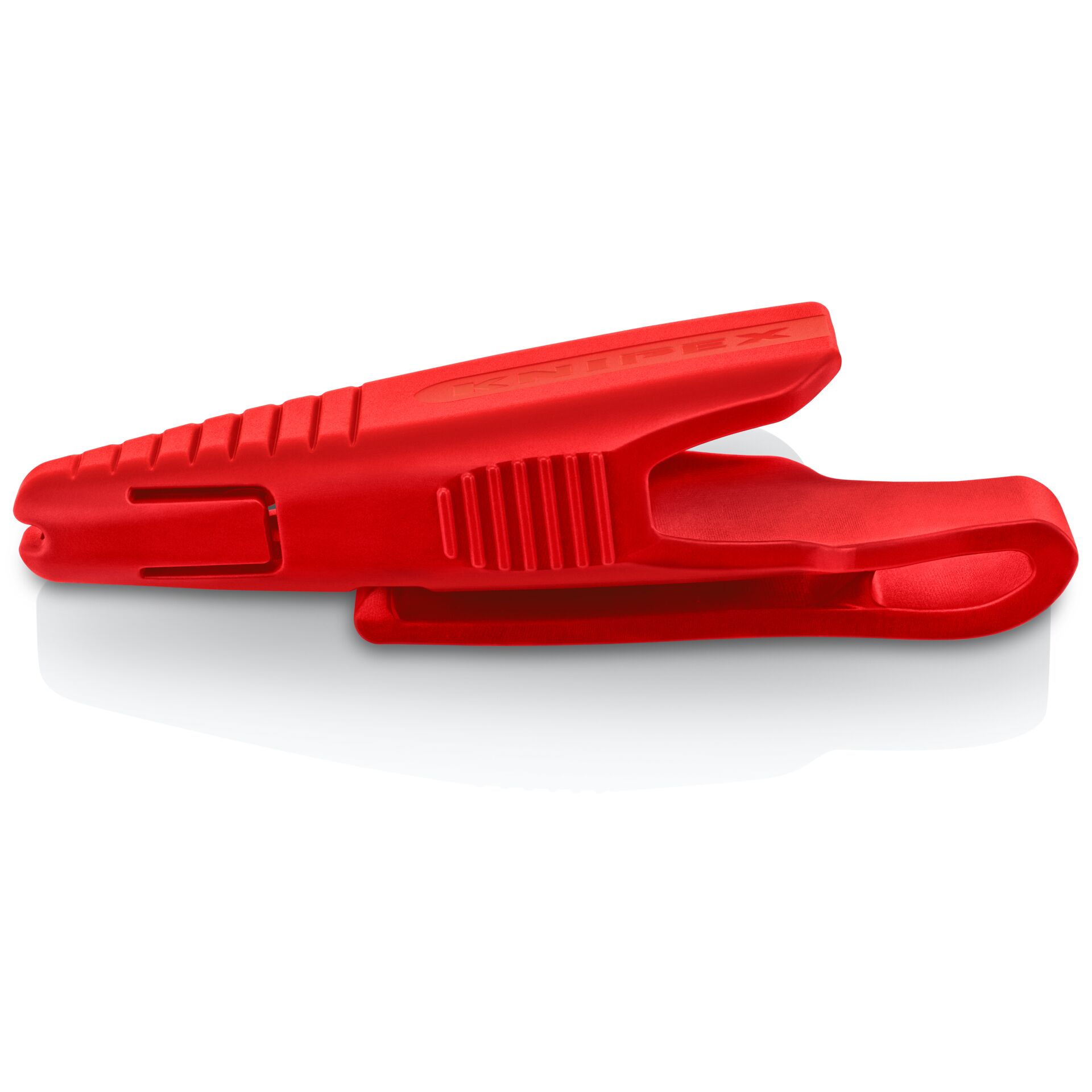 Klammern, Klettverschluss, Kabelbinder, Gummimantel, Rot