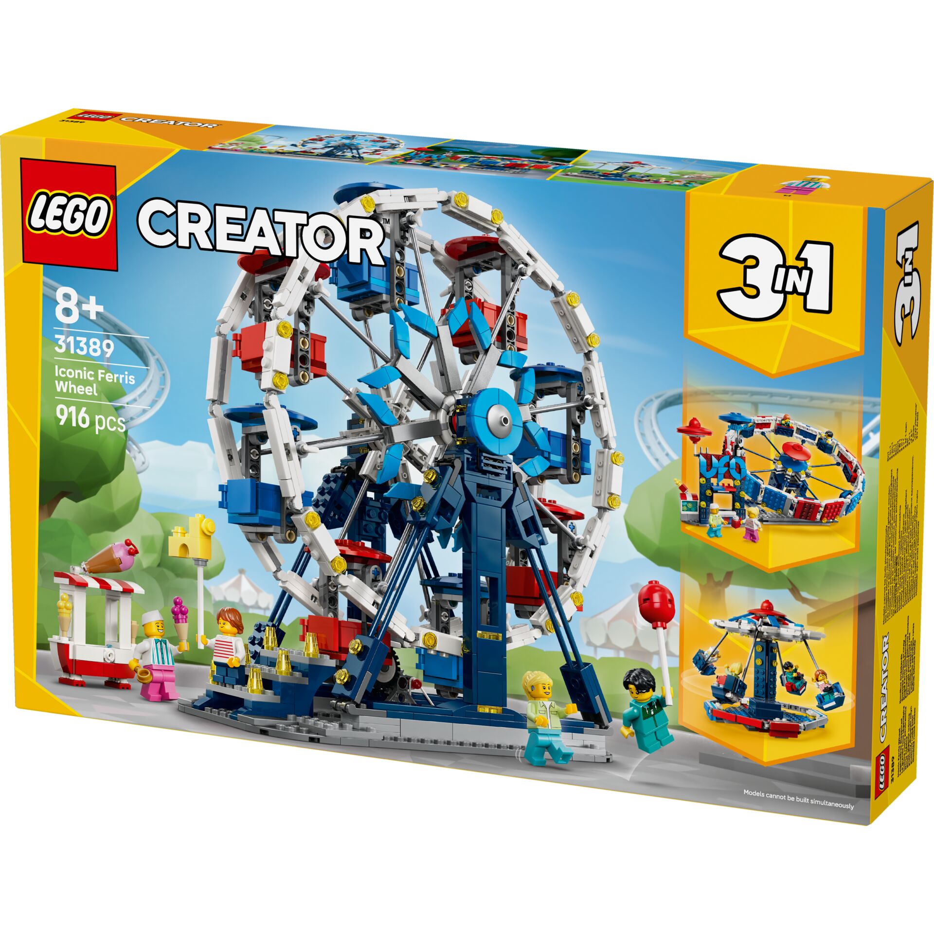 lego, creator, riesenrad, konstruktionsspielzeug, 916 teile
