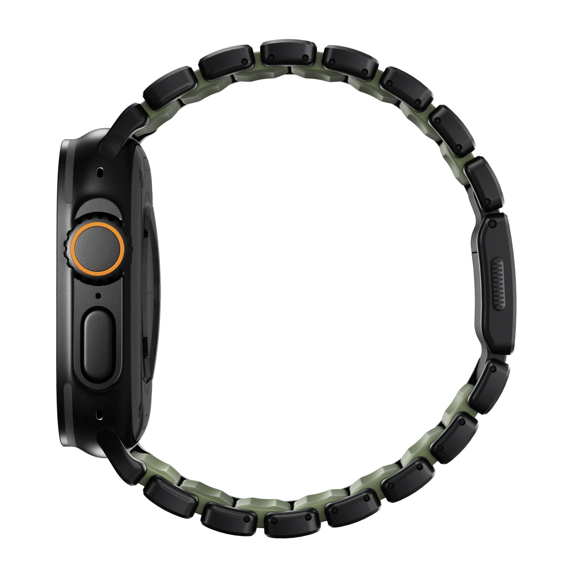 Smartwatch, Edelstahl, Schwarz, Klemmverschluss, Armband