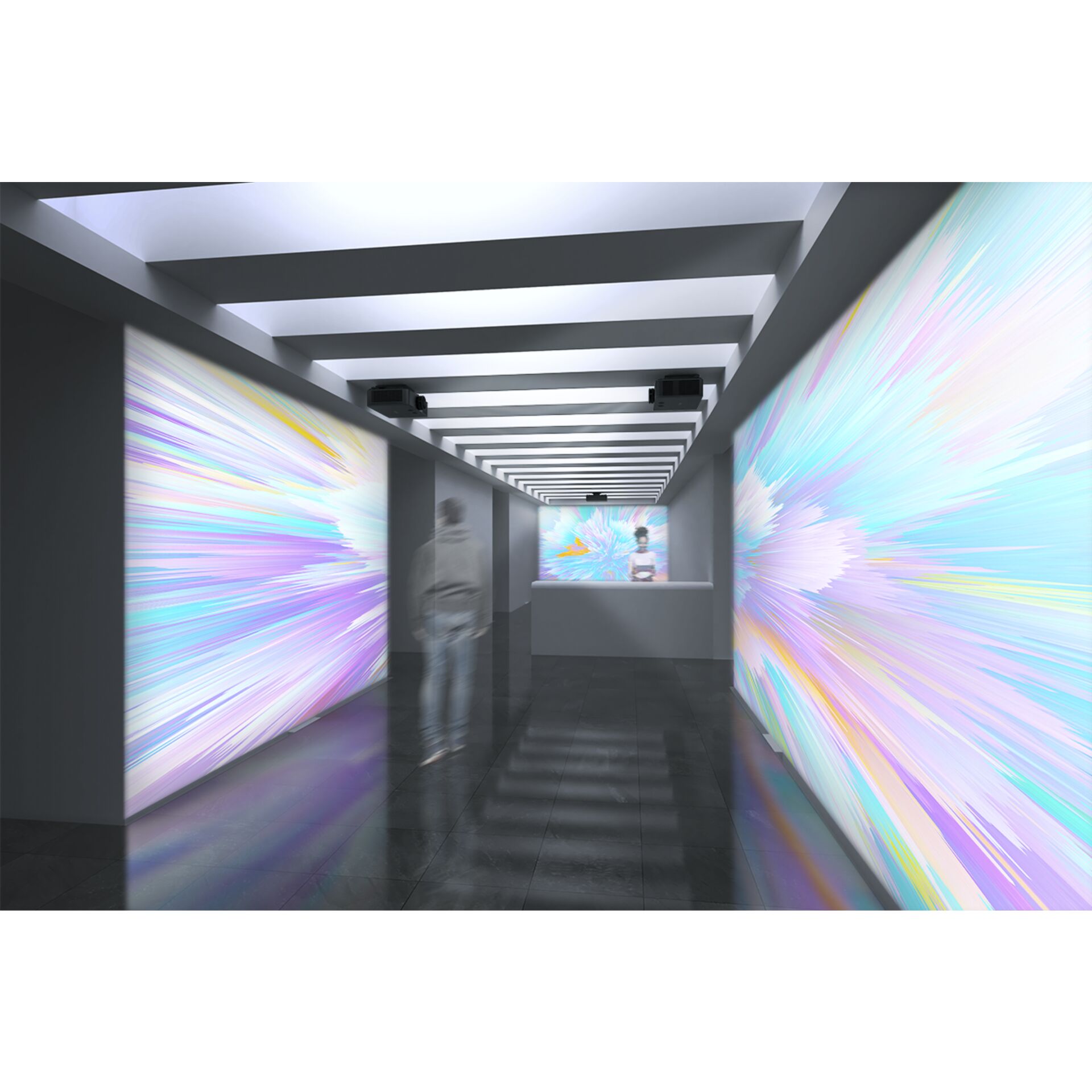 Korridor, Drinnen, Person, Elektronik, Bildschirm