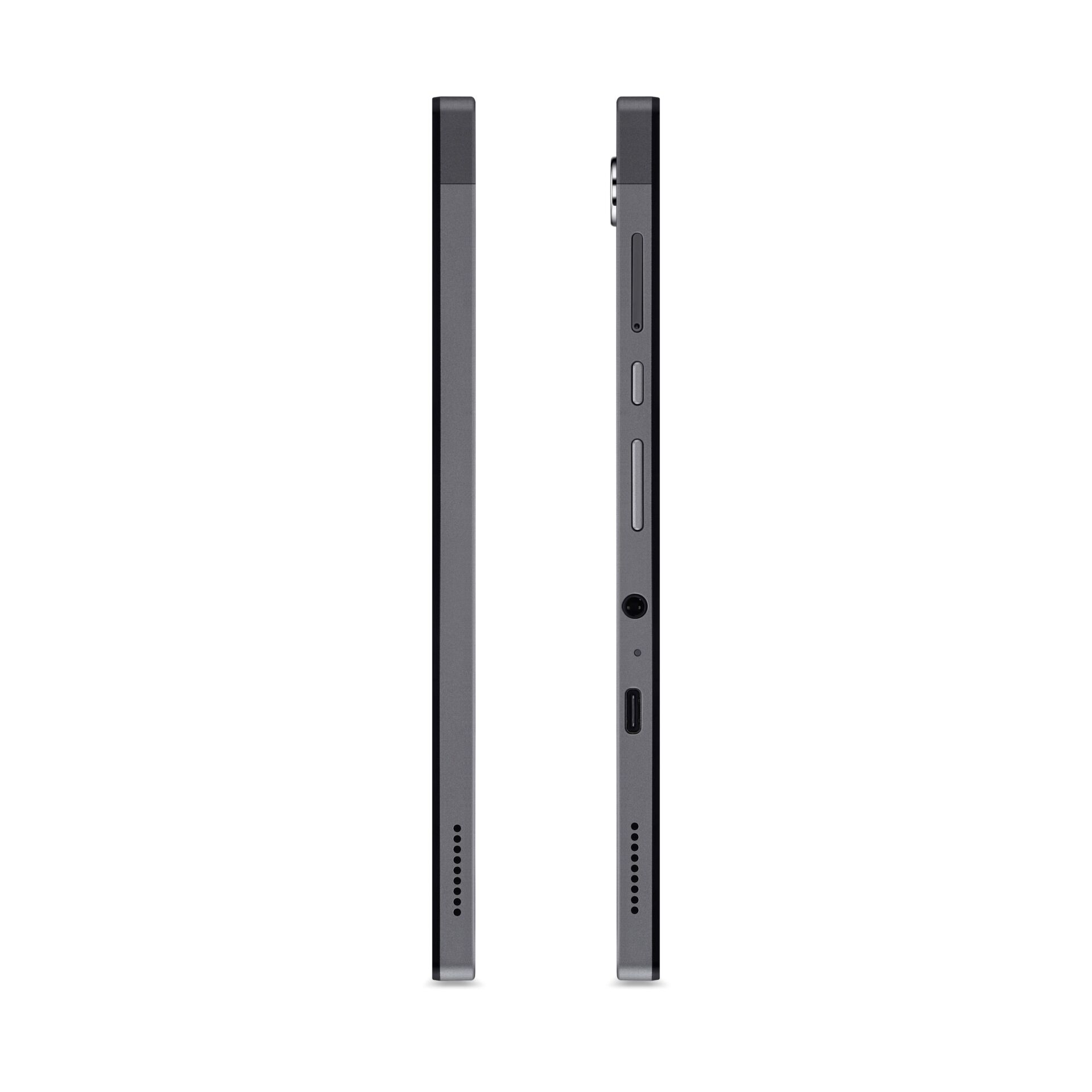 Tablet, Dunkelgrau, Flaches Gehäuse, Seitentasten, USB-C-Anschluss
