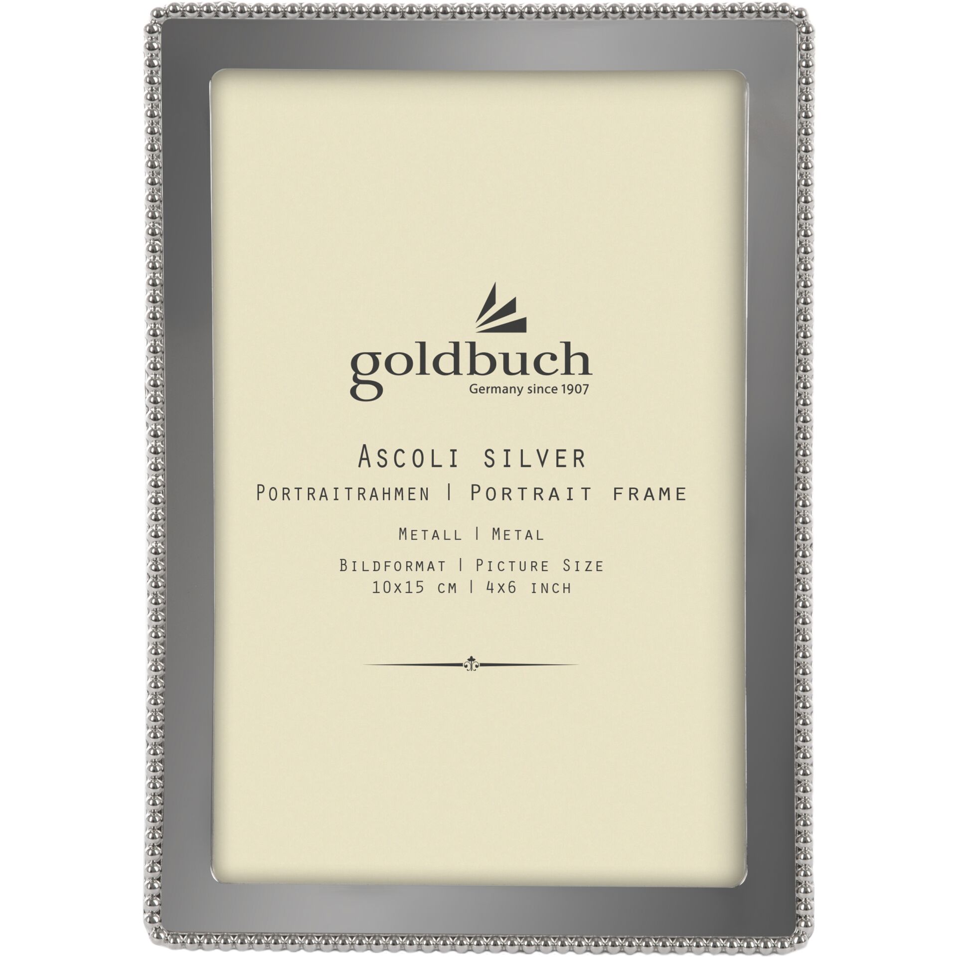 Goldbuch Ascoli silber     10x15  Metallrahmen silber       980312