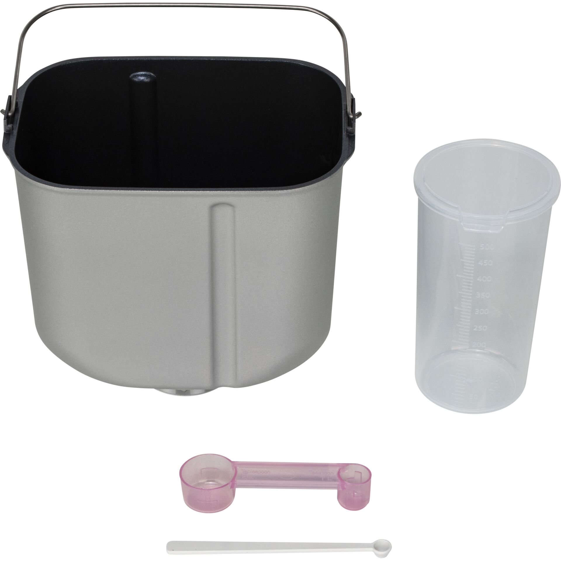 Küchenabfallbehälter, Mini-Mülleimer, Backzubehör, Messbecher, Pink Löffel