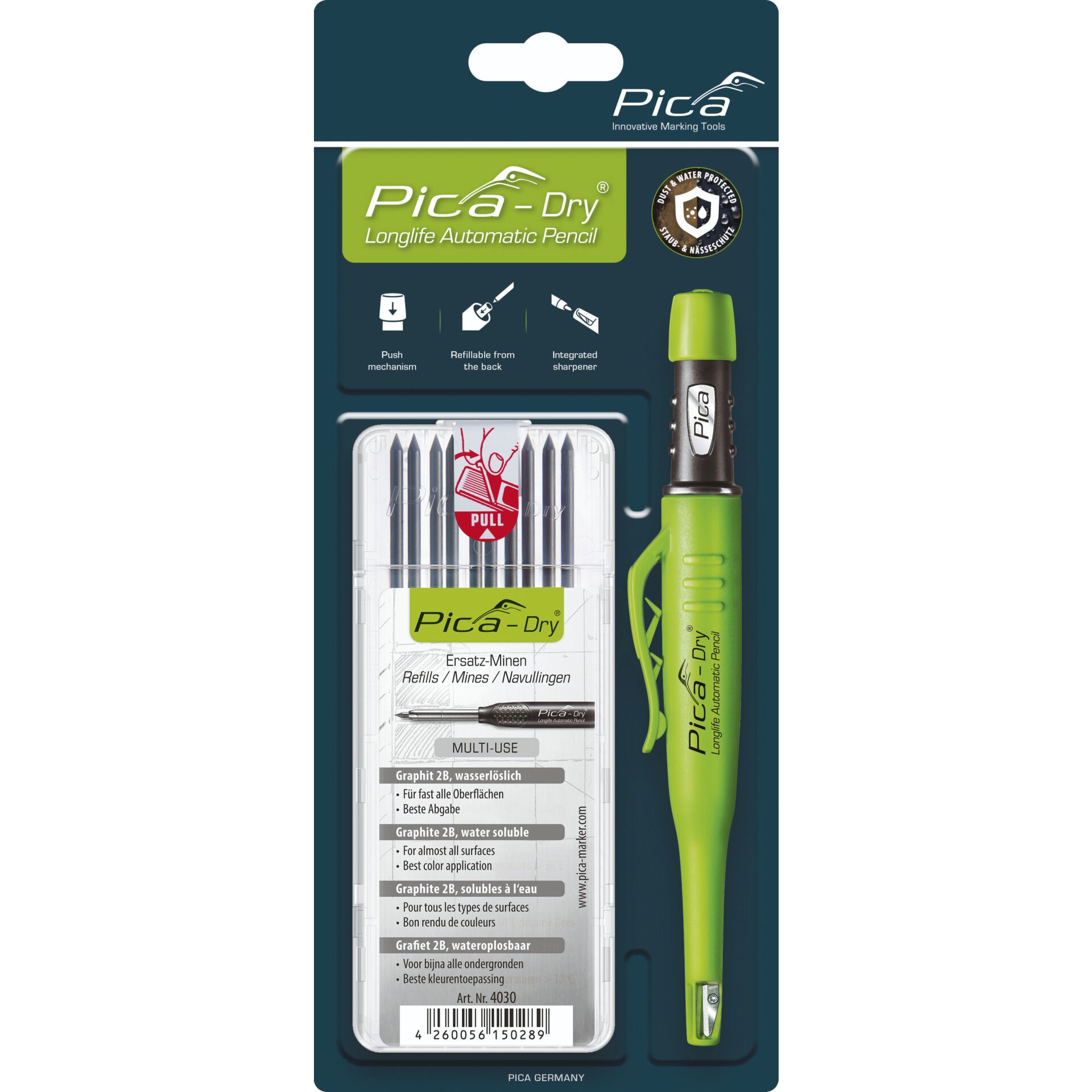 Pica DRY Bundle mit 1x Marker +  1x Minen-Set Nr. 4030