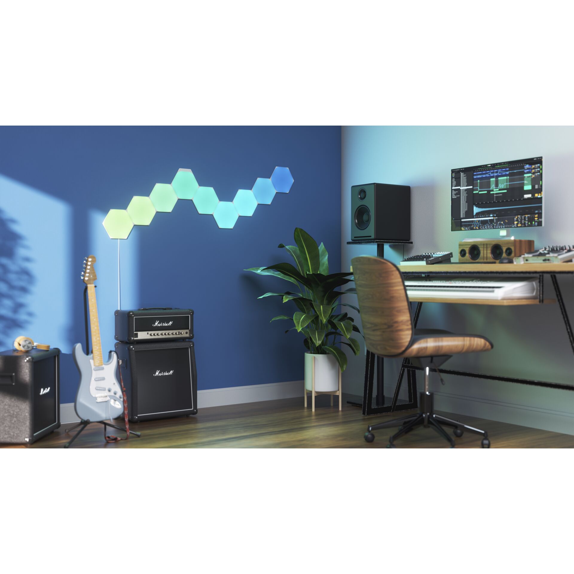 Moebel, Tabelle, Schreibtisch, Sprecher, Gitarre