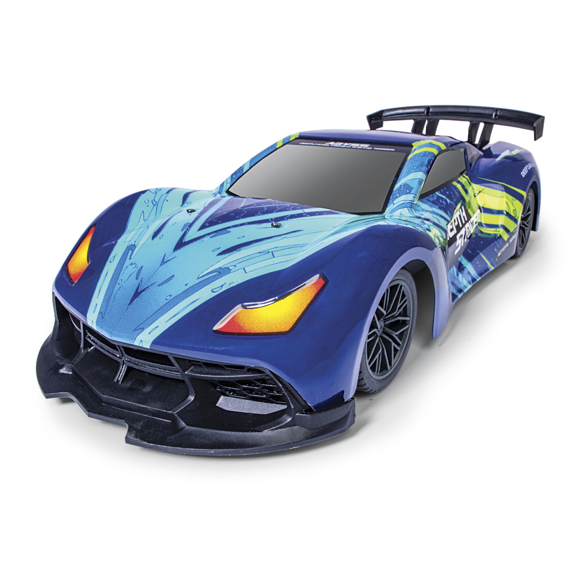 RC-Auto, Elektroauto, Sportwagen, Blaues Muster, Heckflügel