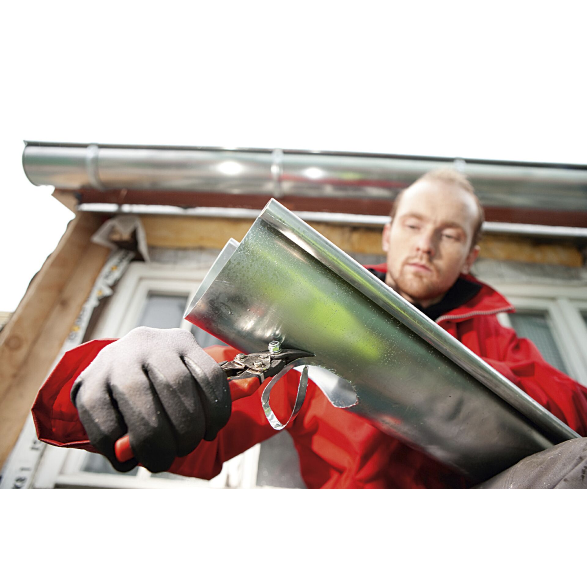 Haus, Wohnen, Dach, Mann, Person