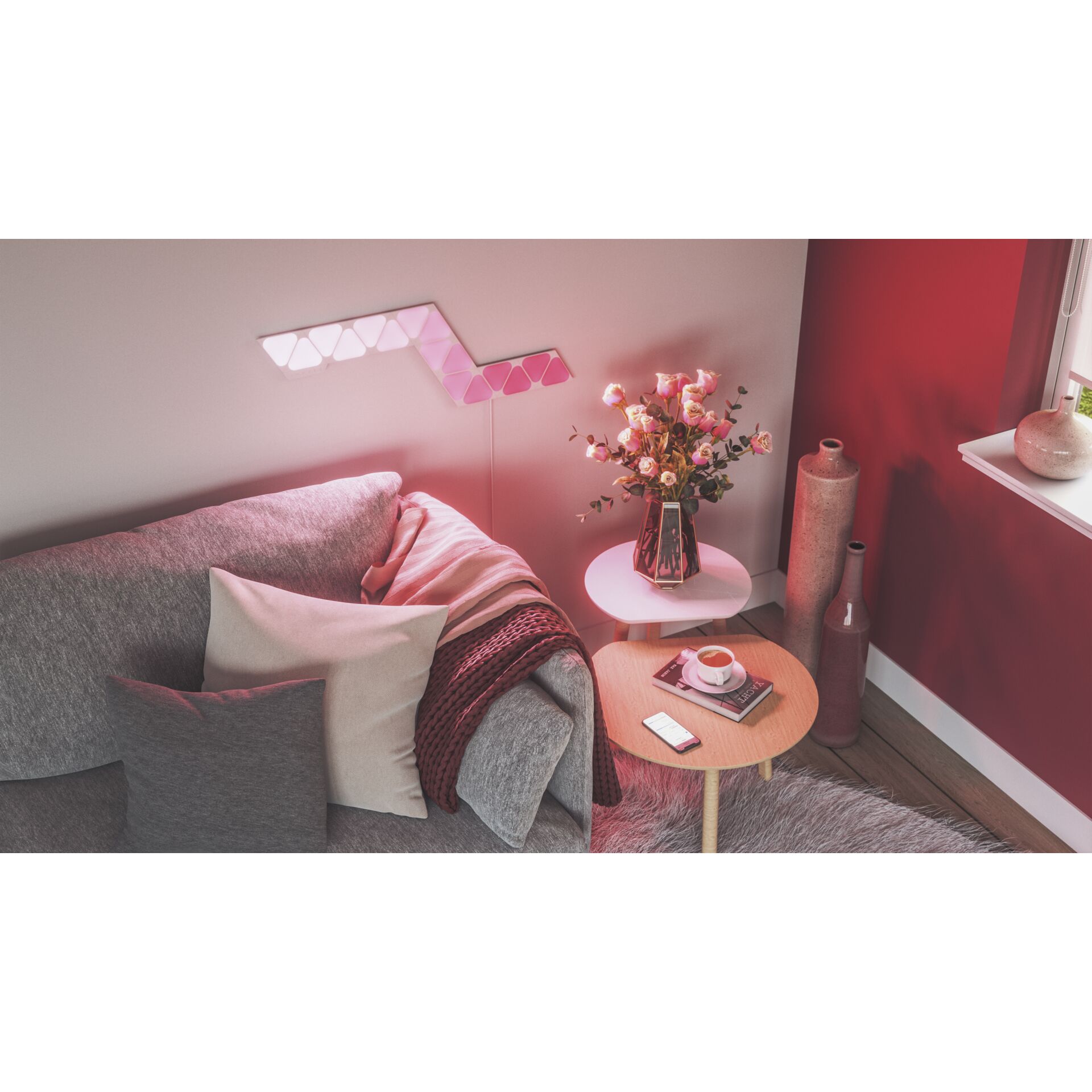 Wohnzimmer, Couch, Kaffeetisch, Tabelle, Buch