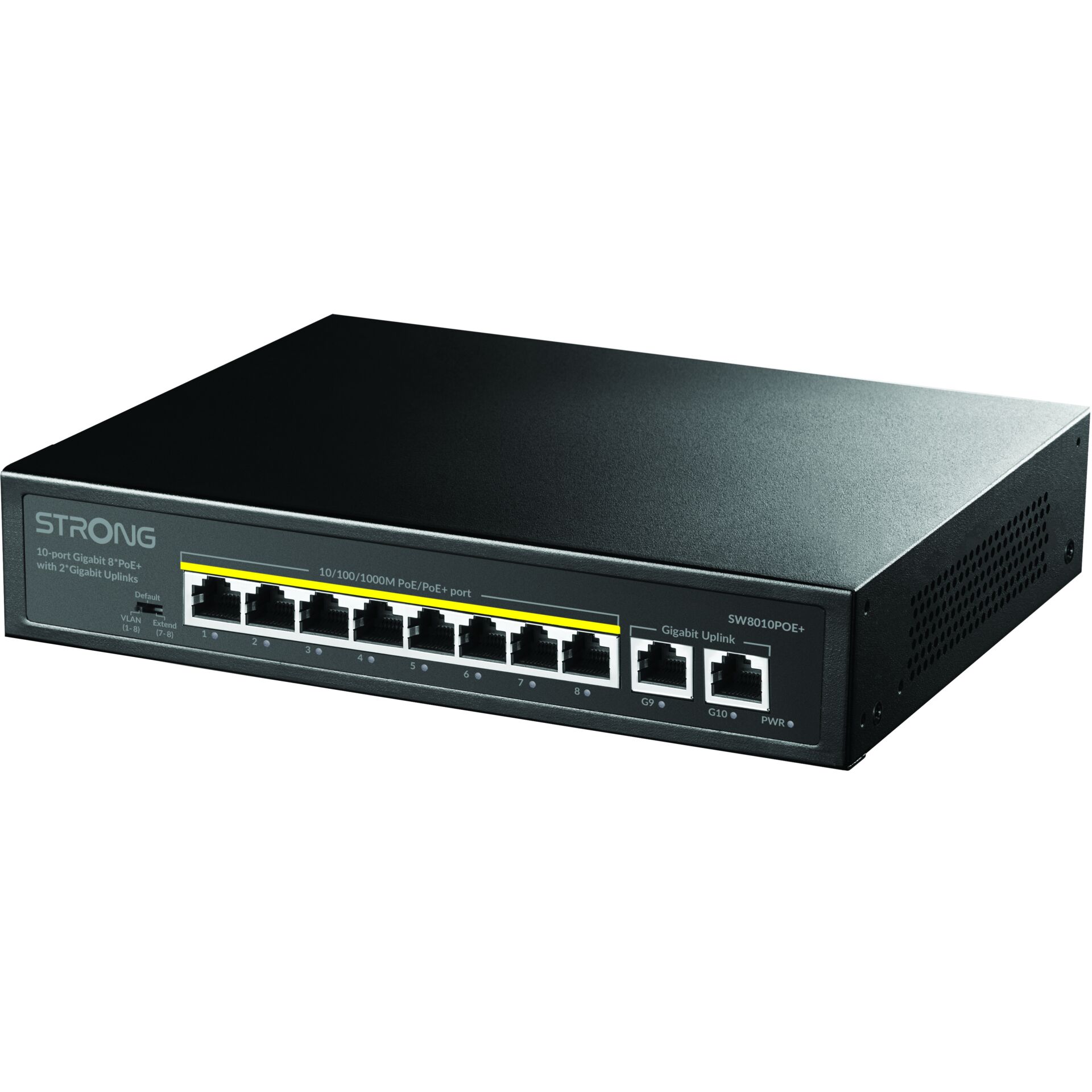 Switch, PoE Switch, 8-Port, Gigabit, Rack-mountable