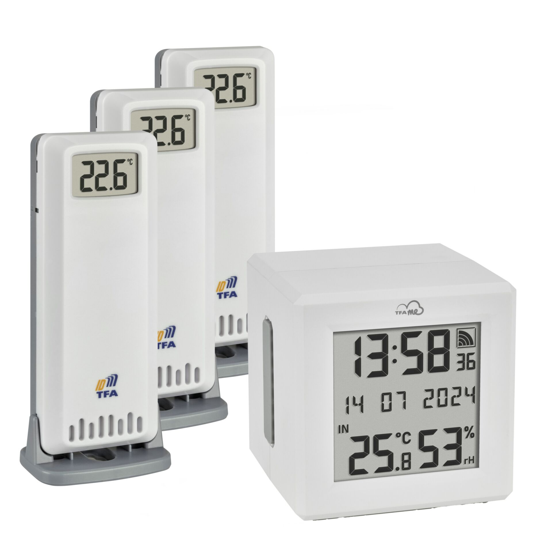 Thermometer, Digital thermometer, Wetterstation, LCD-Anzeige, Innenthermometer Außenmessung