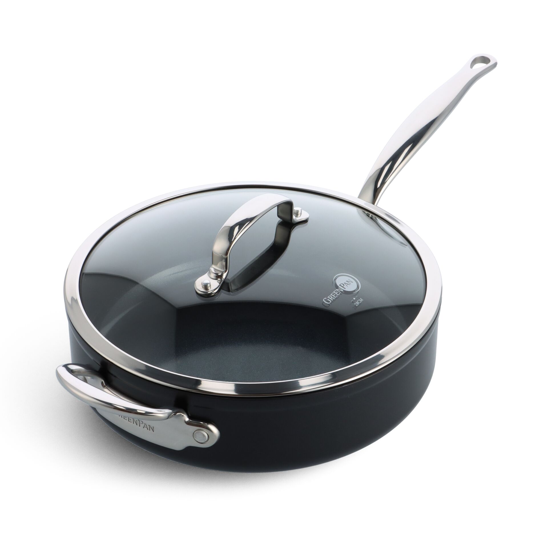 GreenPan Barcelona Pro  Schmorpfanne 28cm Schwarz