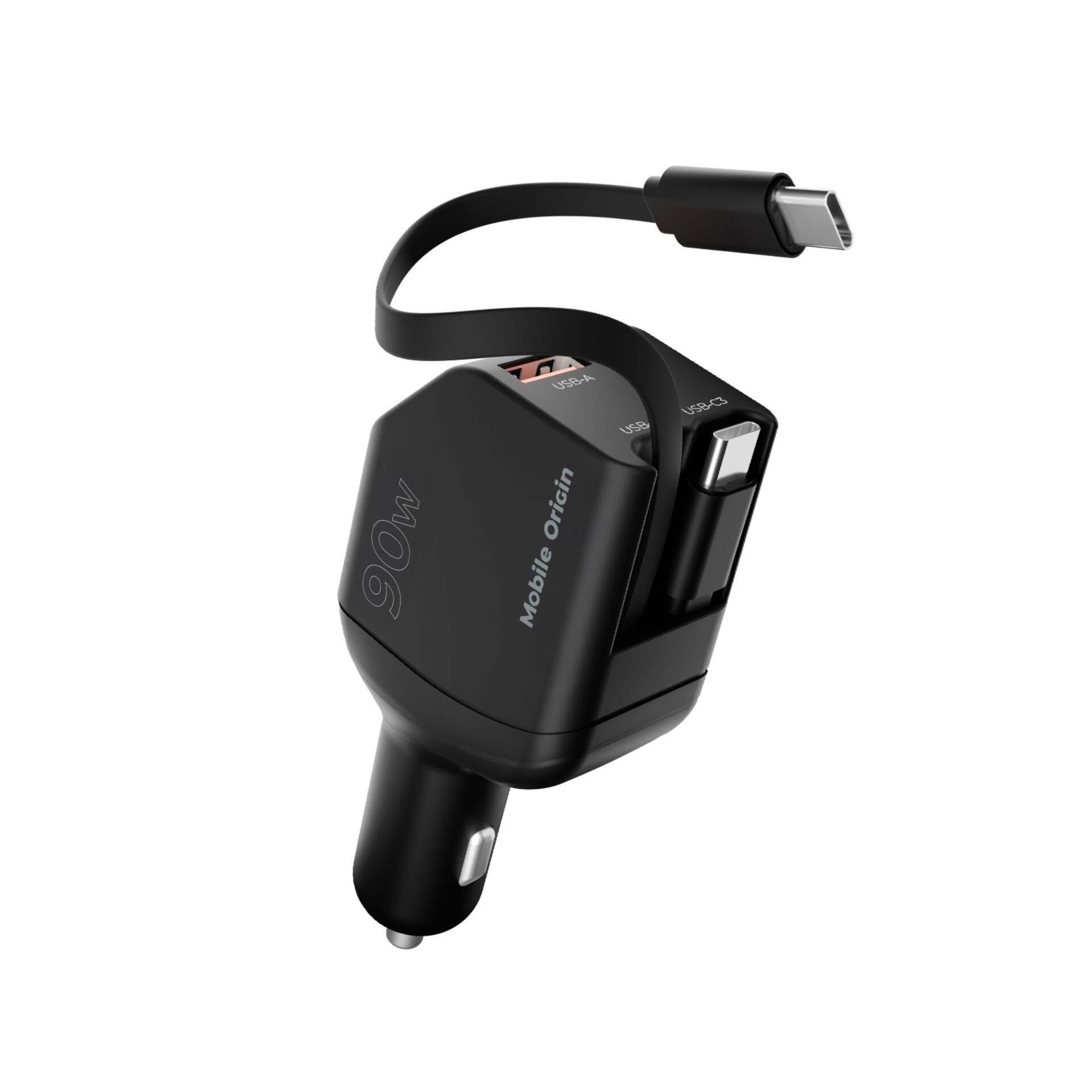 Auto-Ladegerät, Kfz-Ladegerät, USB-C, USB-A, Schnellladefunktion