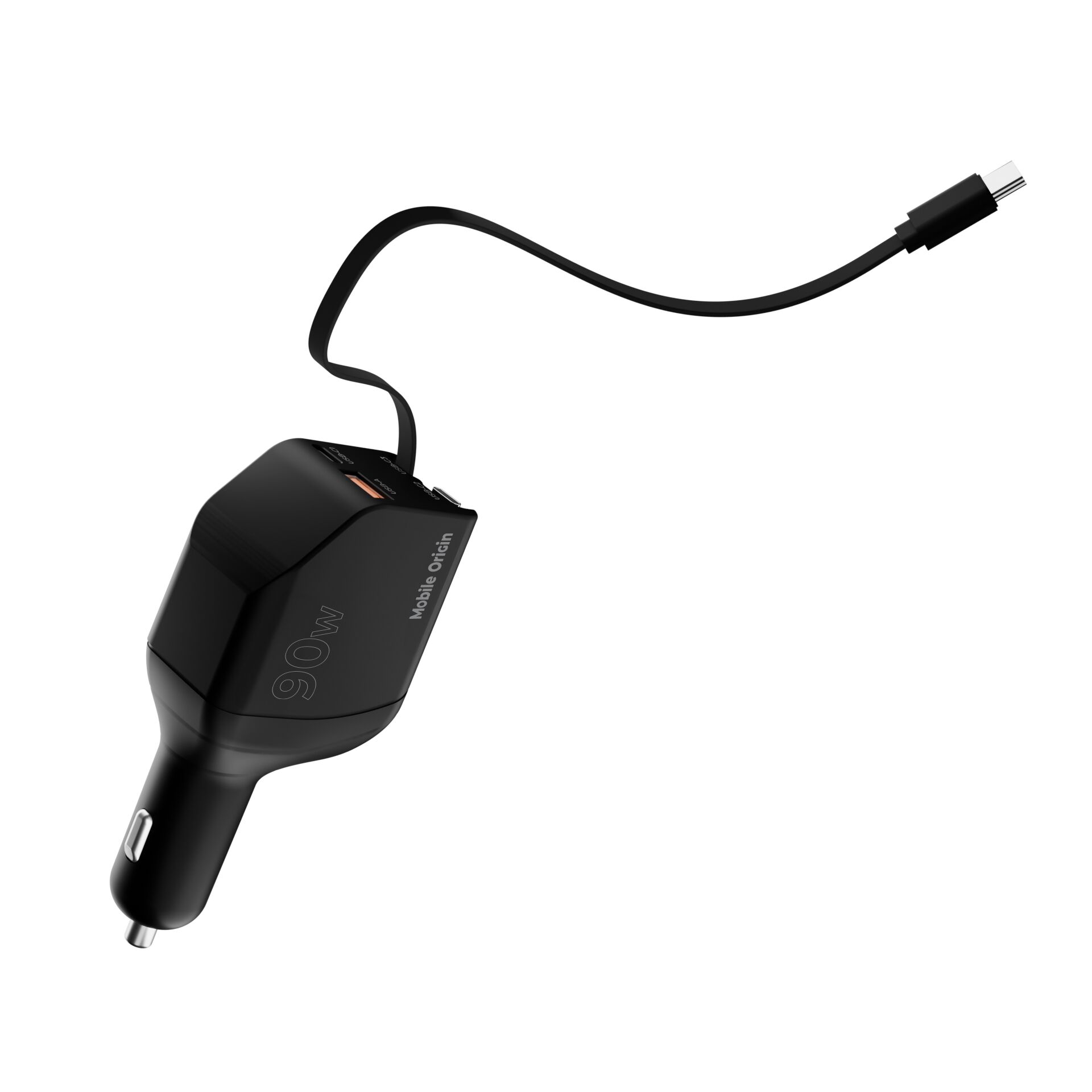 Kfz-Ladegerät, Ladegerät, Kfz-Adapter, 90W, USB-C