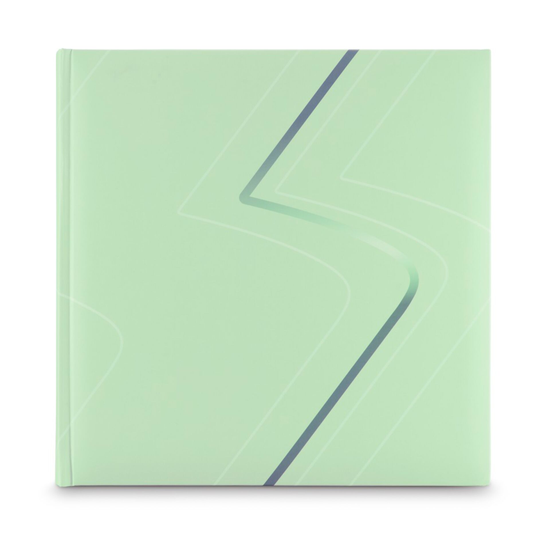 Notizbuch, Softcover, Mint, Musterlinien, Spiralbindung