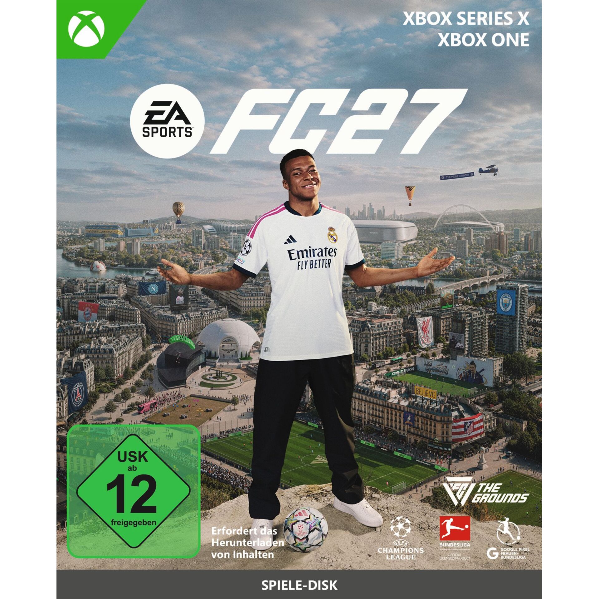 Fußballspiel, Videospiel, EA Sports, FIFA Charme?, The Grounds, Soccer ball, White jersey, Sports disc?