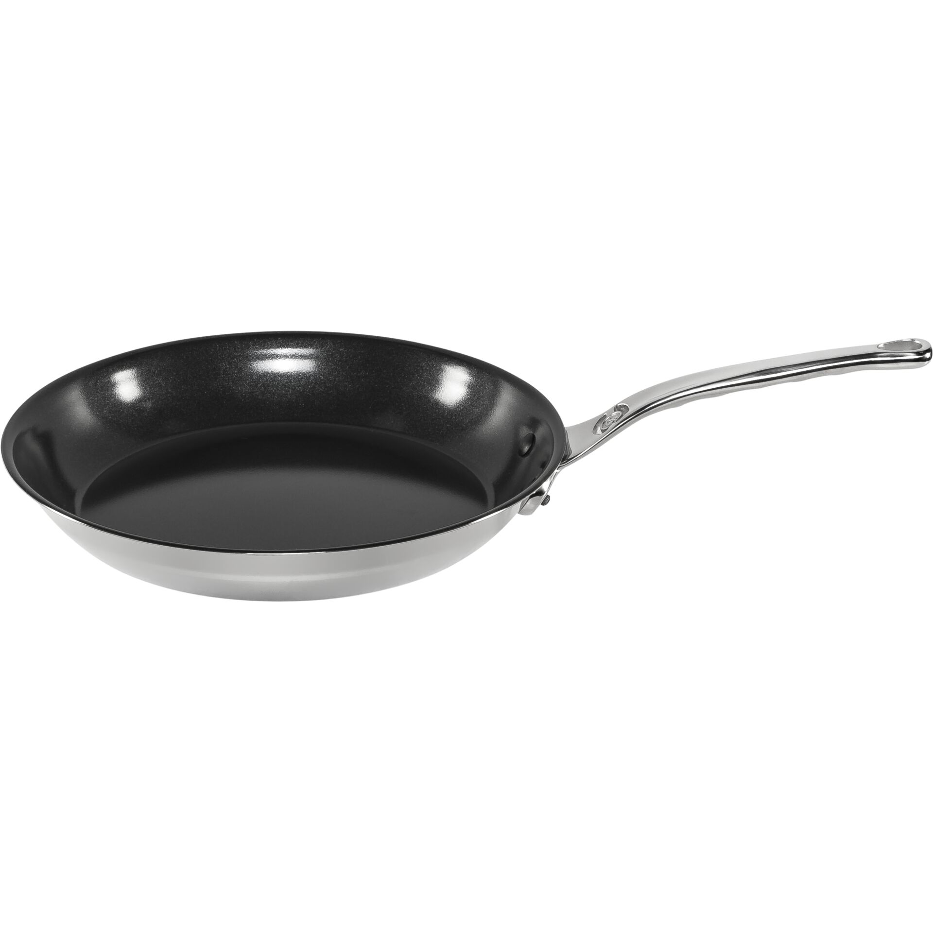 Pfanne, Antihaftpfanne, Schmorpfanne, Stahlgriff, Gusseisenoptik
