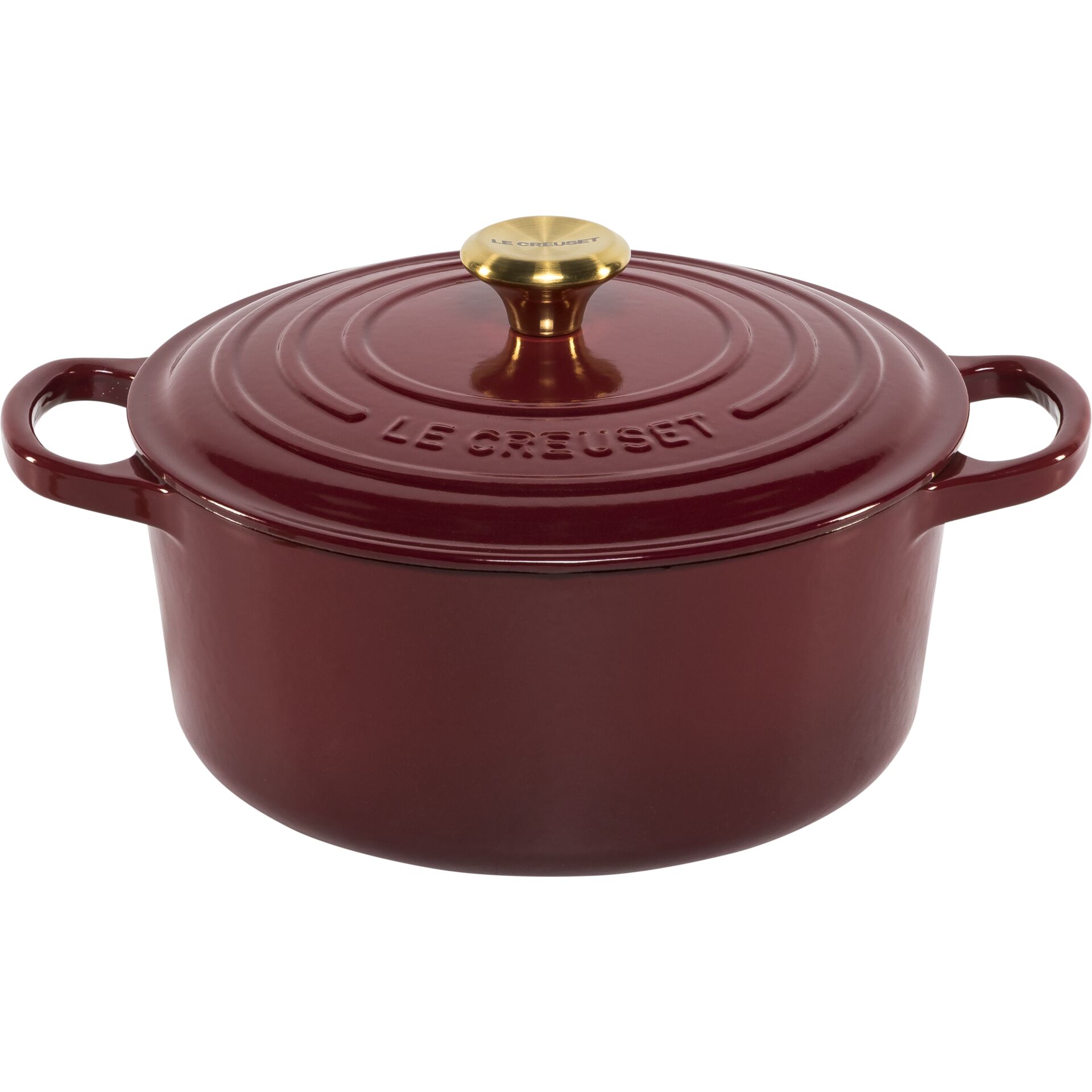 Le Creuset Signature Bräter  rund 22 cm rot