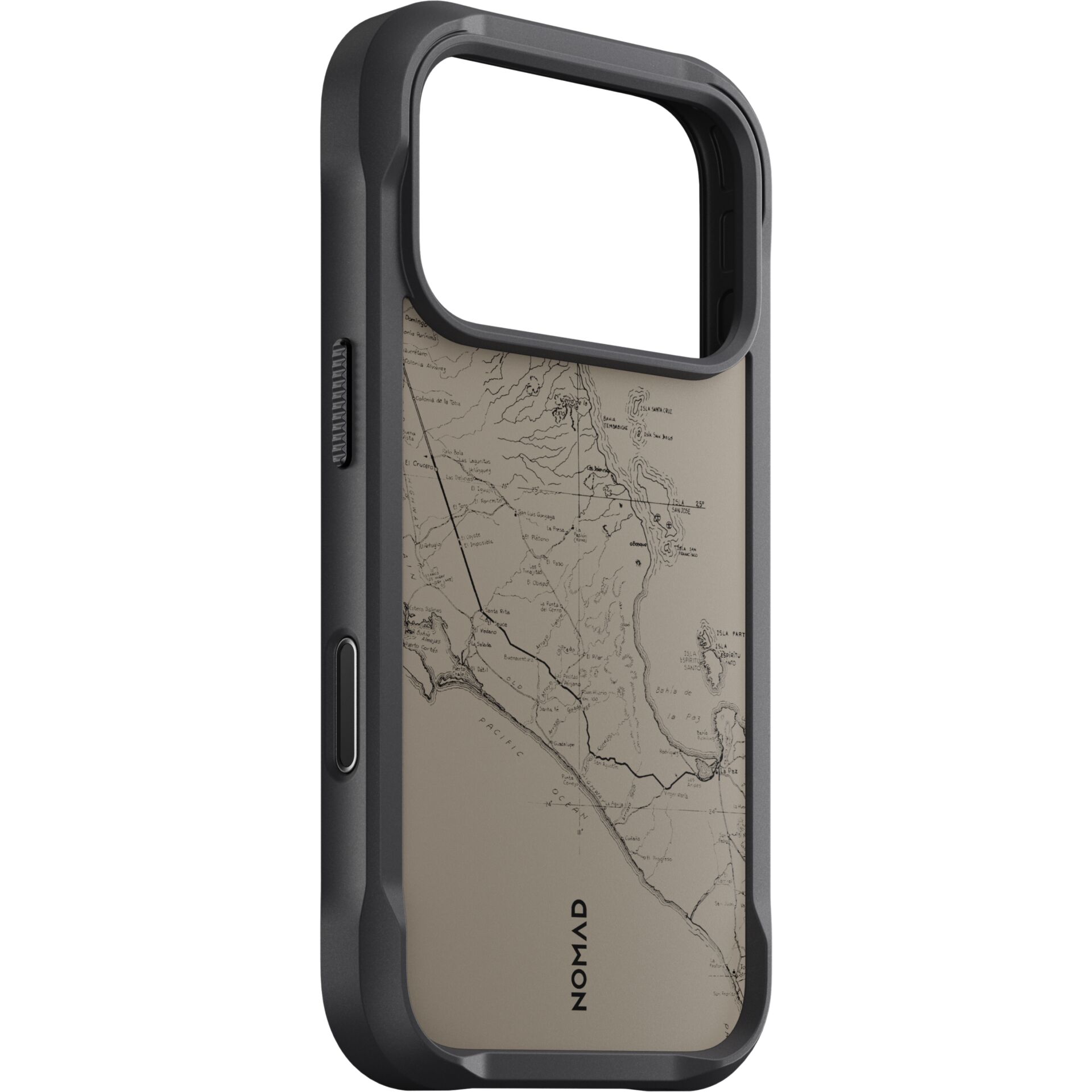 case, phone case, Map design, tan, NOMAD