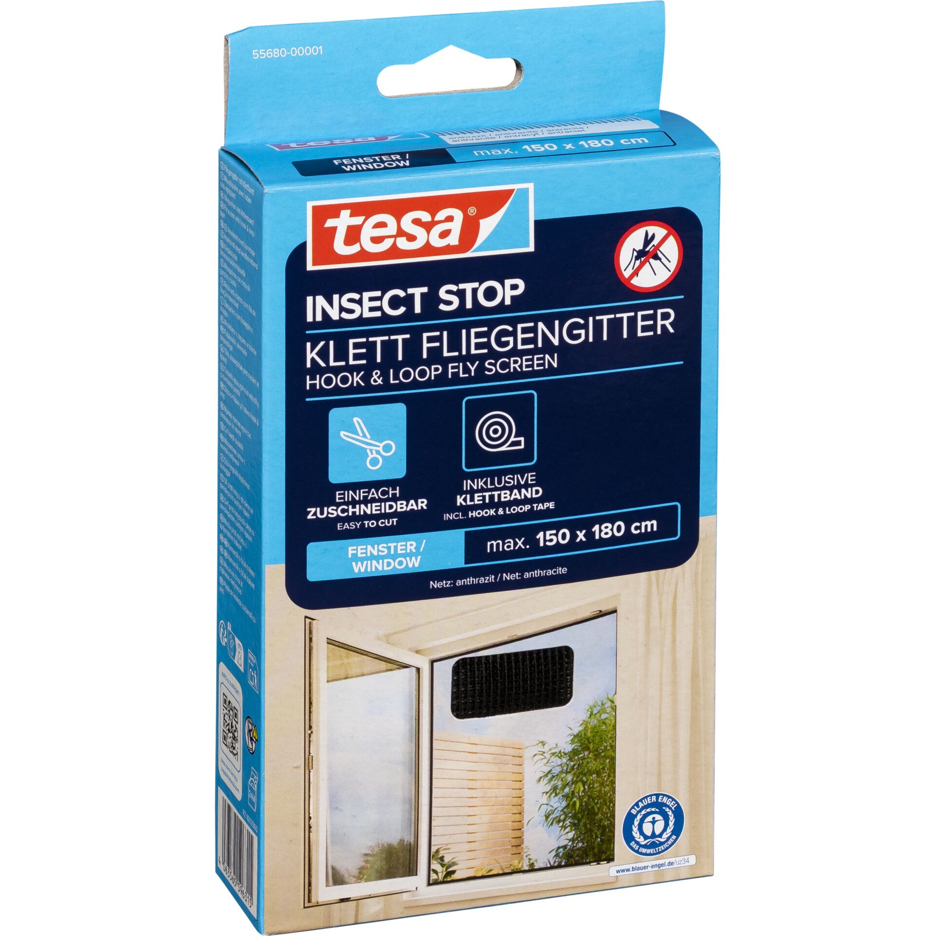 Insektenschutz, Fliegengitter, Fenster, Klett, Hook & Loop Tape, Insectenschutz, Fensterfolie, Klettverschluss, Schutzgitter, transparente Folie