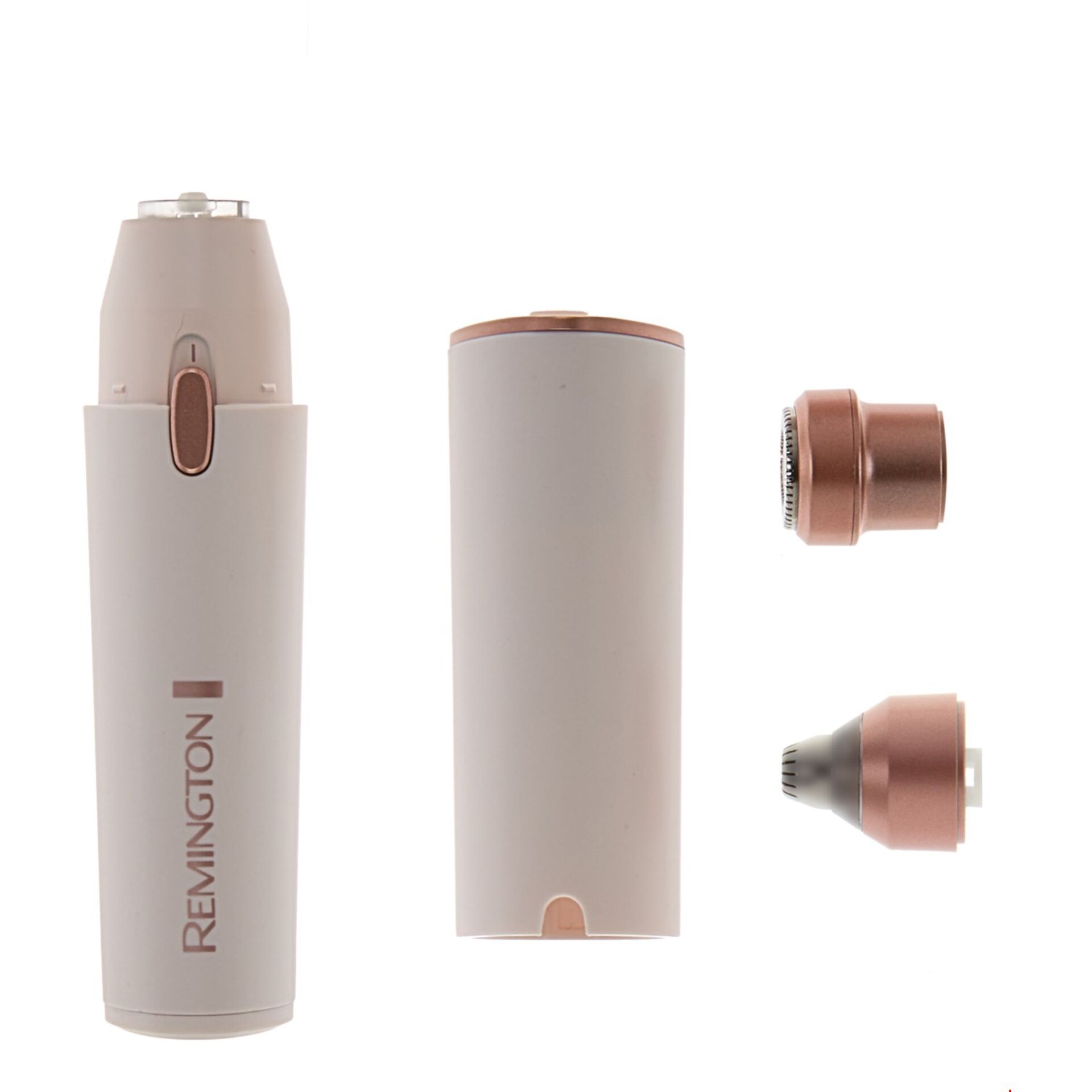 Elektrischer Nasenhaarschneider, Trimmer, Behandlungskit, Rosa Gold, Klingel-Design