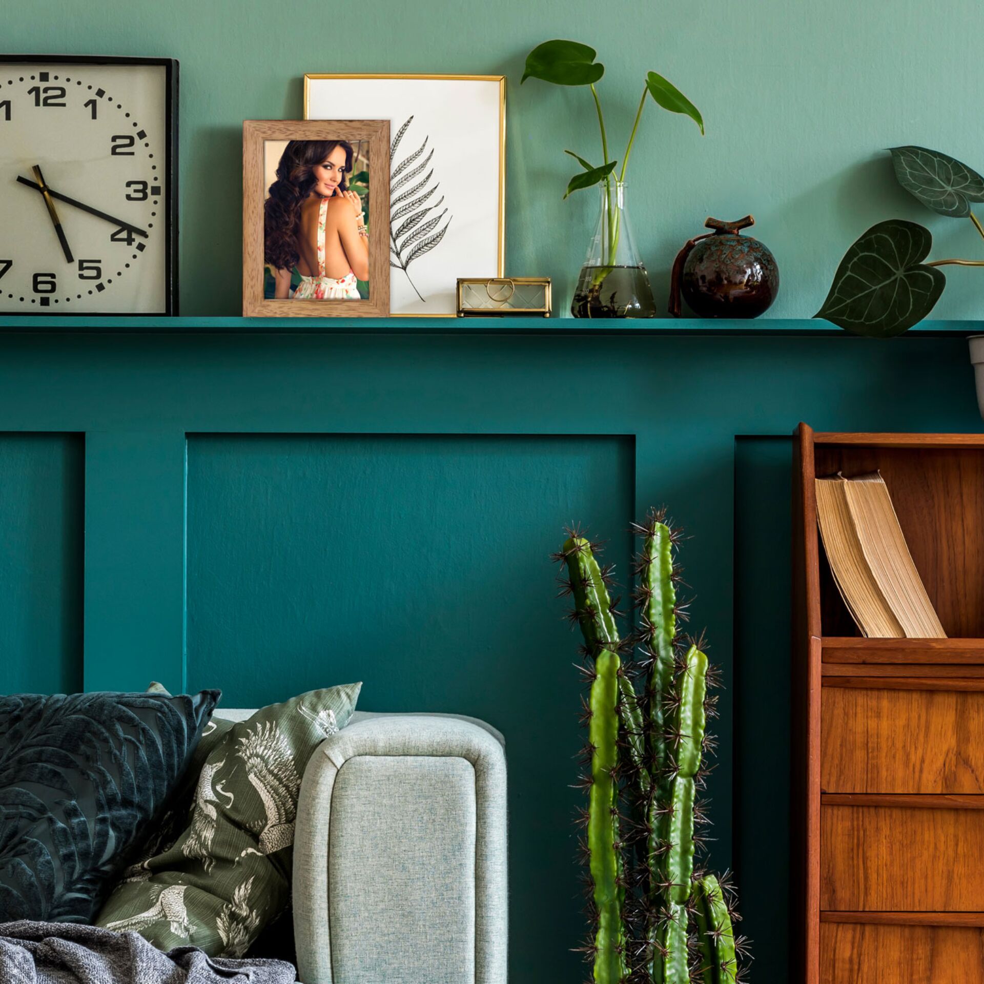 Drinnen, Innenarchitektur, Malerei, Mobiliar, Pflanze