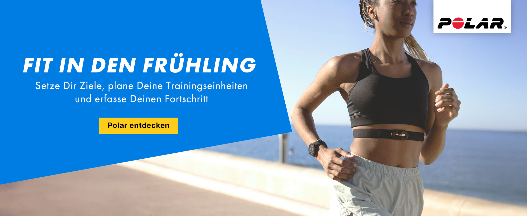 Sport-Top, Trägersport-BH, Schwarz, Stretch-Band, Uhr