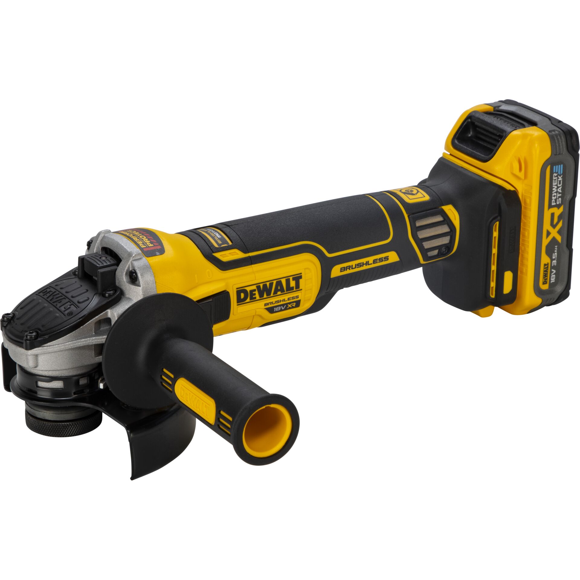Akku-Winkelschleifer, Winkelschleifer, Brushed-Less, Dewalt, Kunststoffgehäuse