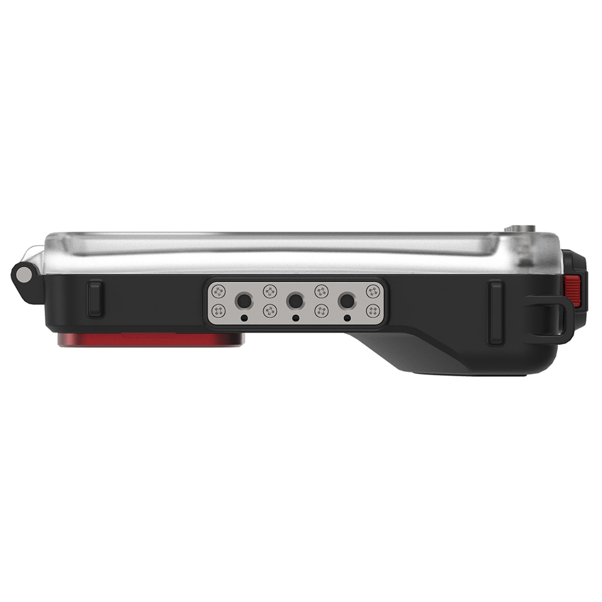 Gopro-Box, Gehäuse, Kamera, Schwarz, Knopfrot