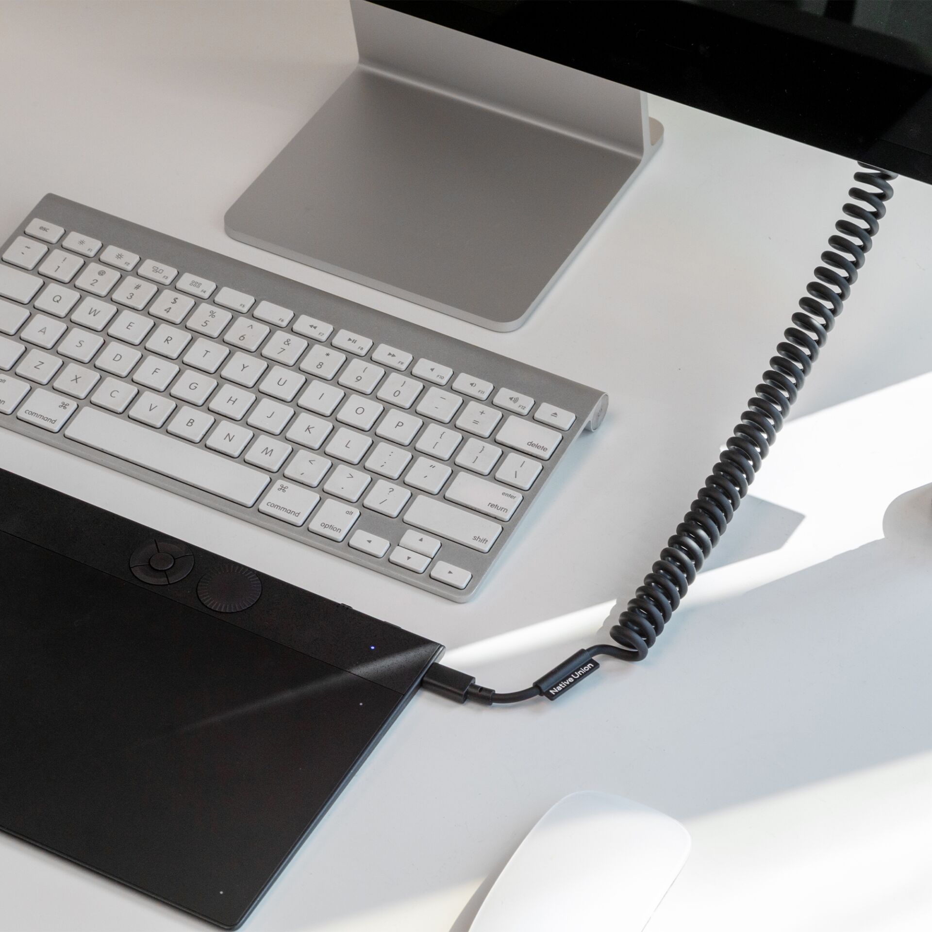Tastatur, Desktop, Computer, Kabel, Spiralkabel