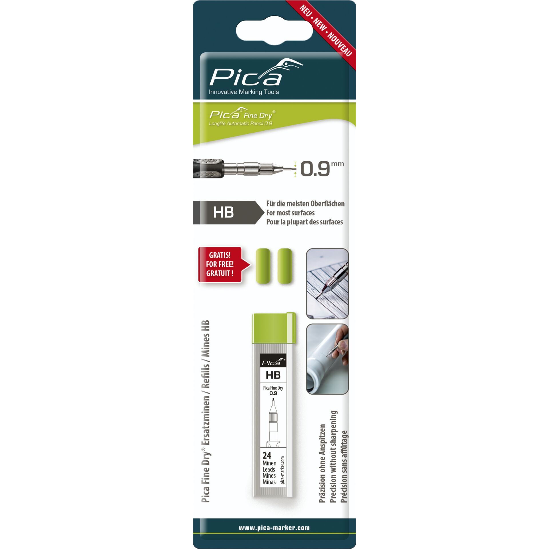 Pica Fine-Dry Ersatzminen-Set HB